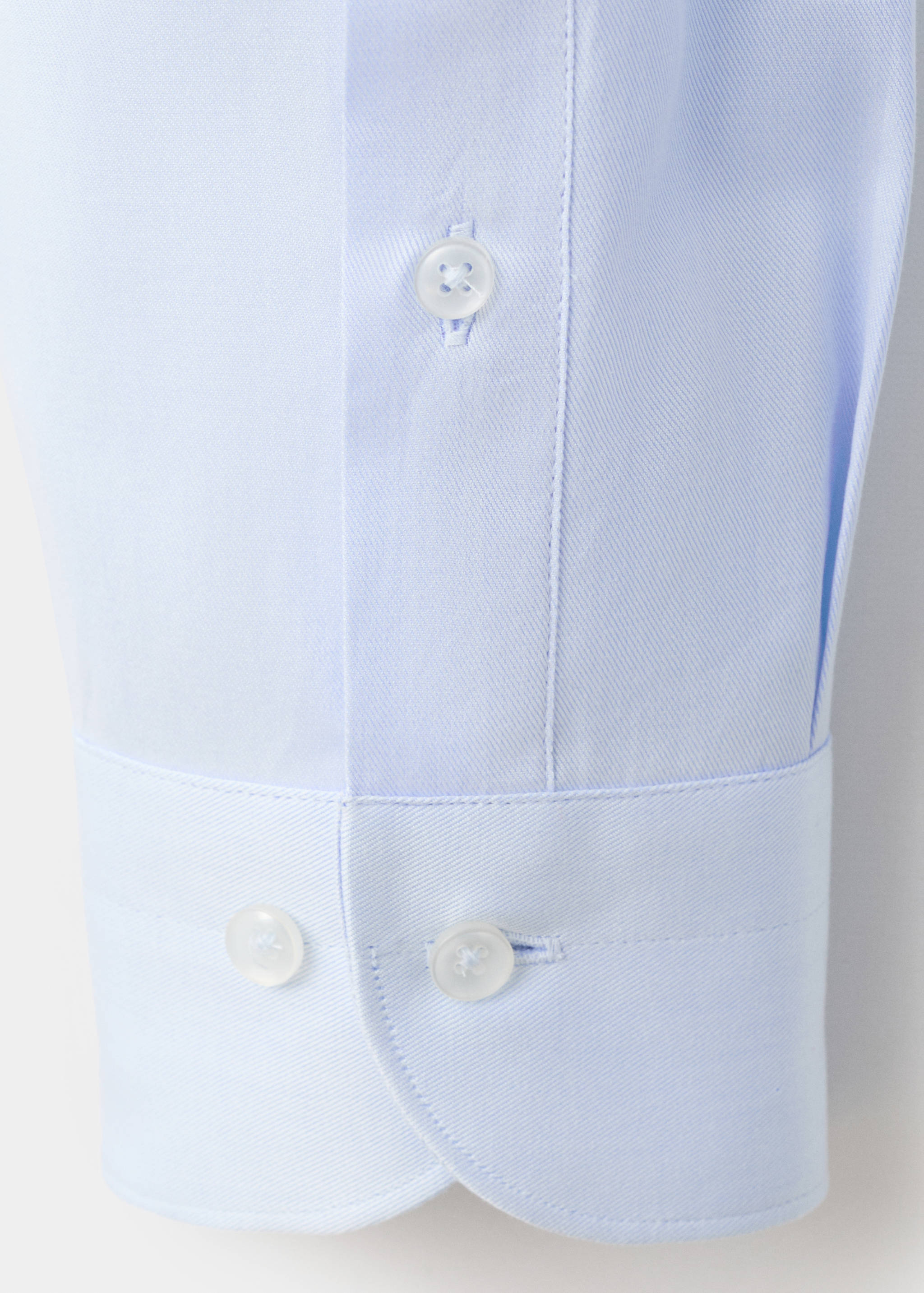 Slim fit cotton suit shirt - Details of the article 0