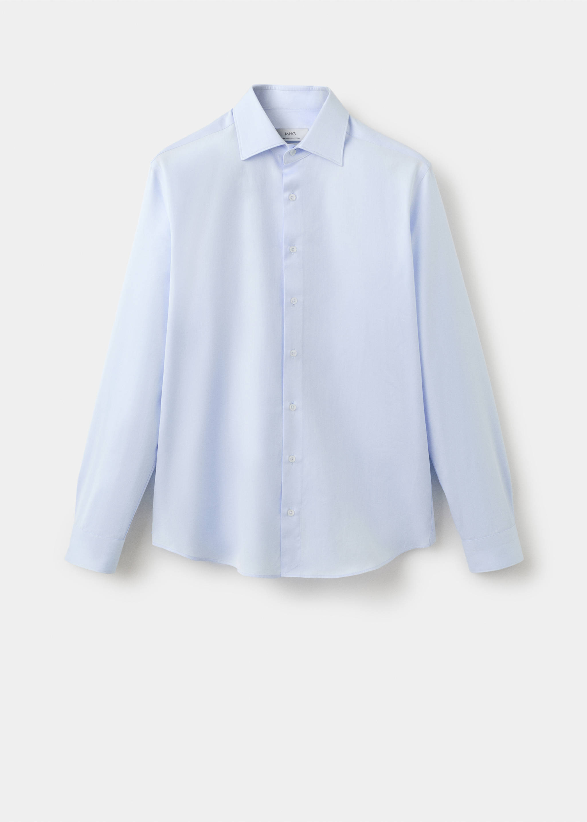 Koszula garniturowa slim fit z bawełny - Artykuł bez modela/modelki, Błękitny. Ref: 27091223-00.