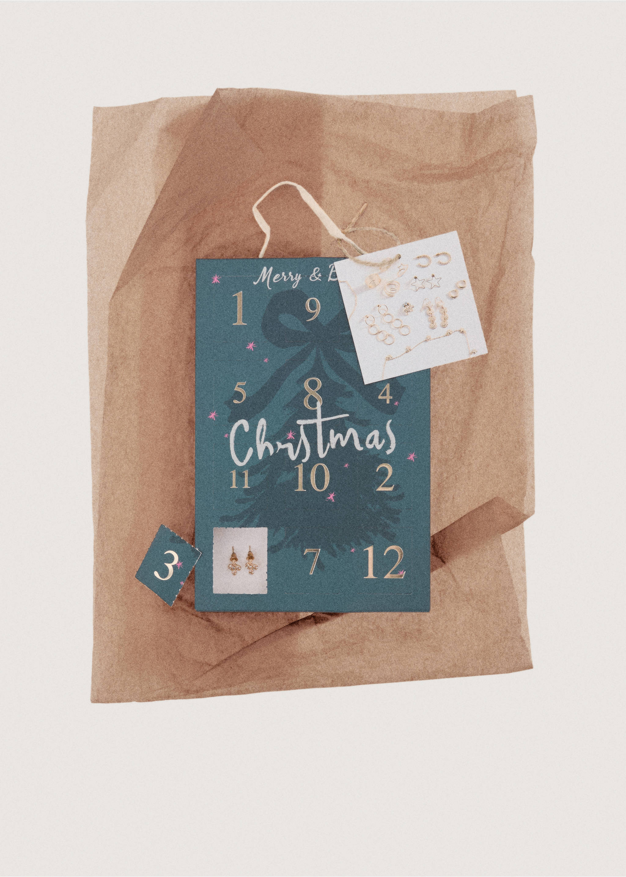 Calendario de adviento - Detalle del artículo 7, Verde. Ref: 27091225-00.