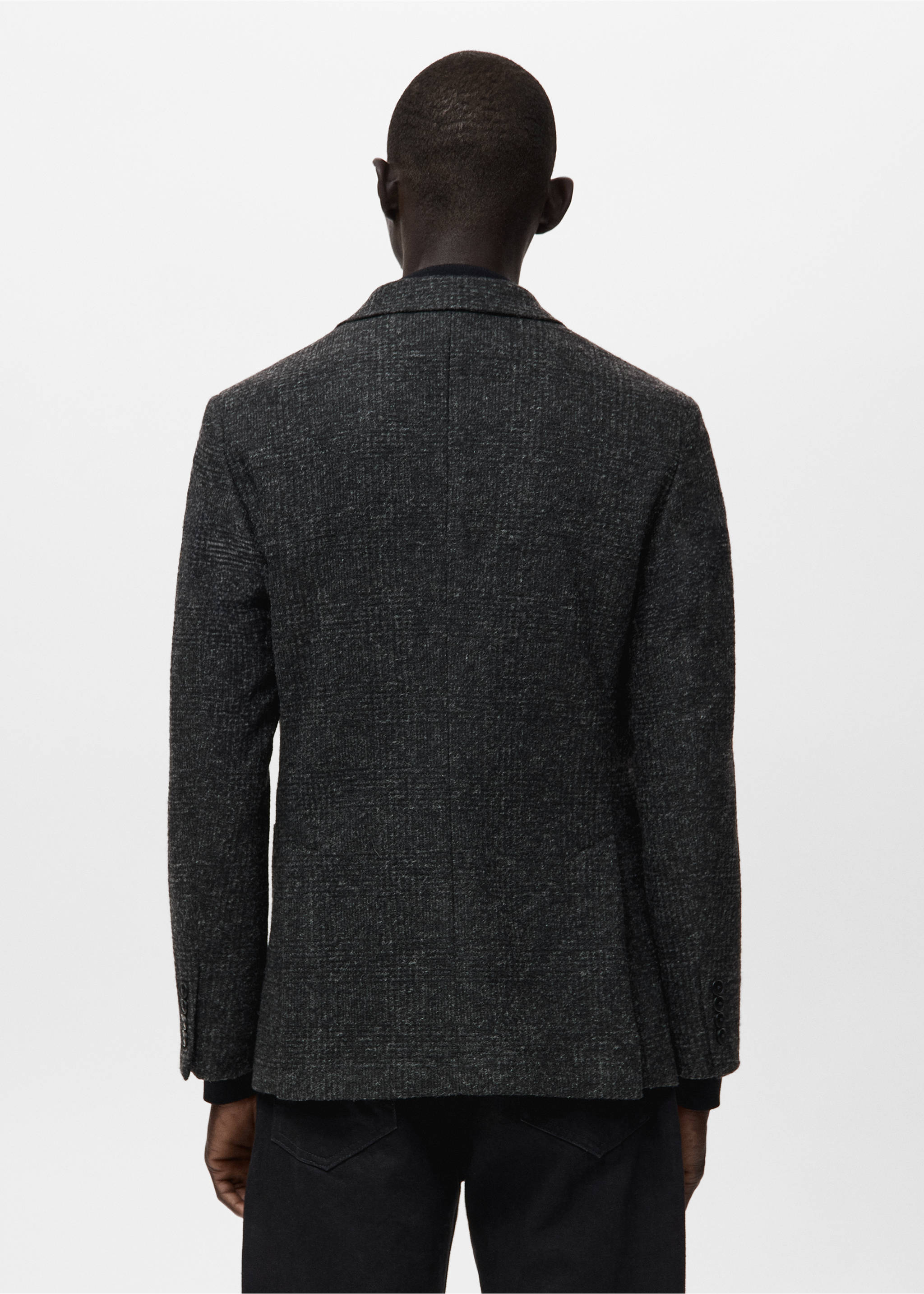 修身版型羊毛混纺外套 - null, 灰色. Ref: 27091229-00.