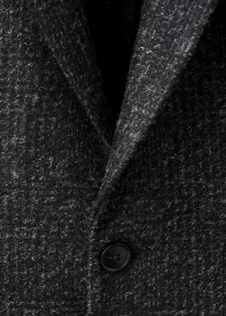 Slim fit flecked wool blazer — Grey