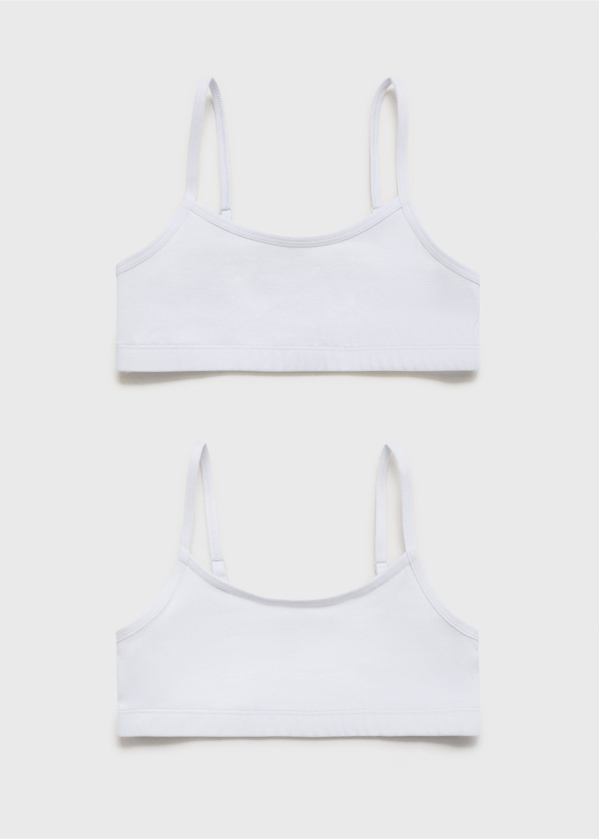 Cotton bandeau bra - Article without model, Sky Blue. Ref: 27091232-00.
