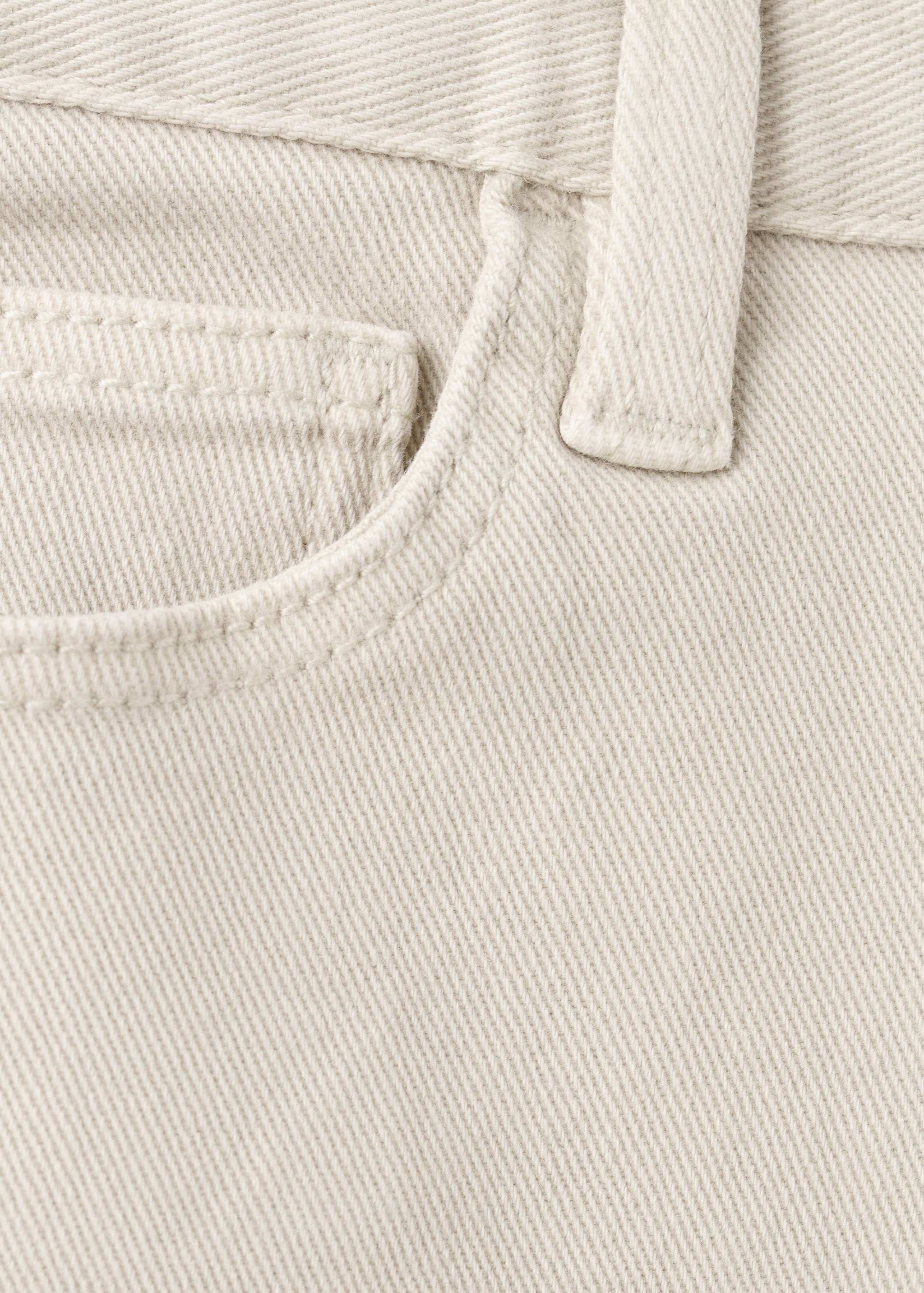 Straight trousers with turn-up hem - Details of the article 0