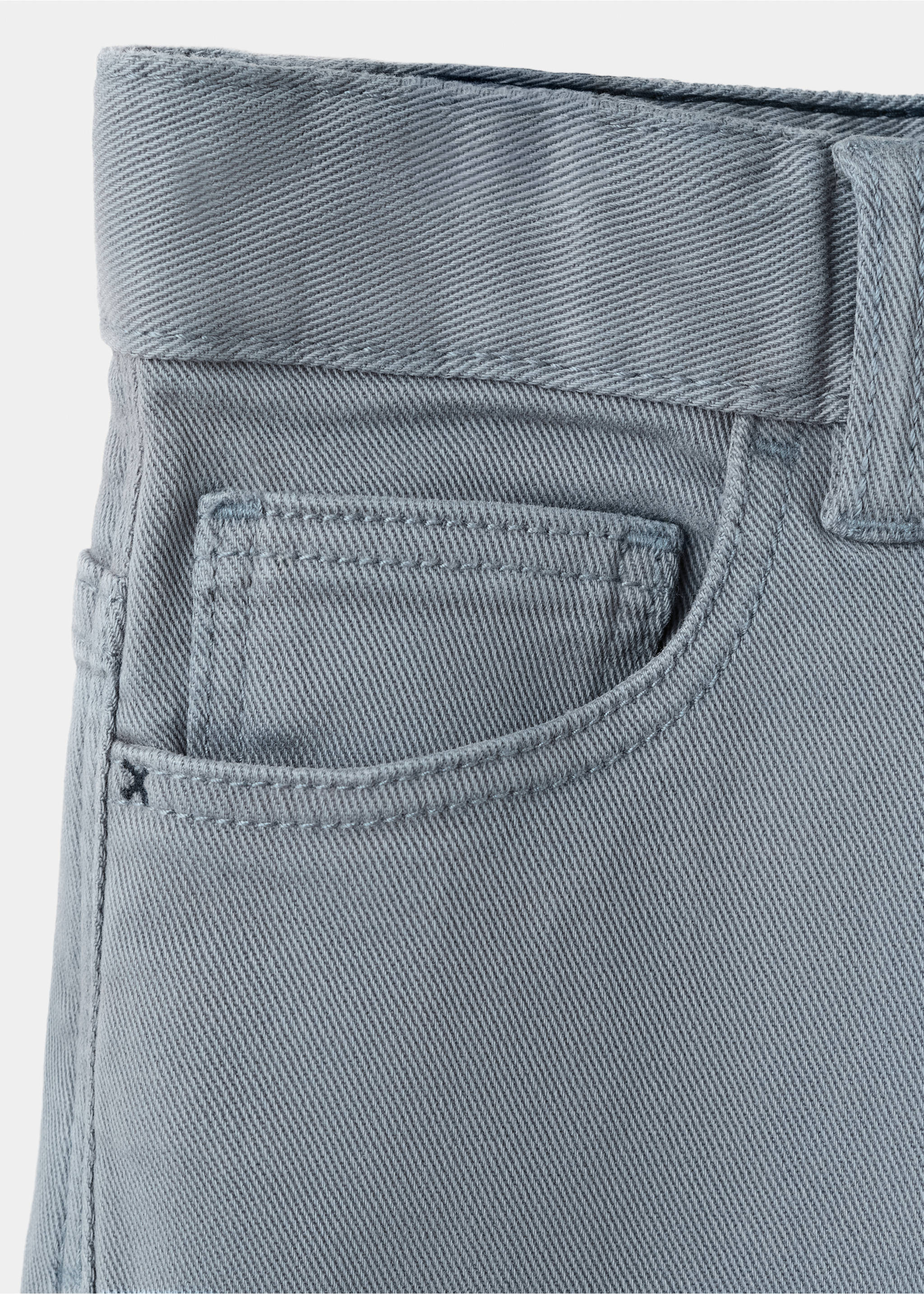 Rett bukse med oppbrettet kant - Artikkeldetalj 0, Porselensblå. Ref: 27091233-00.