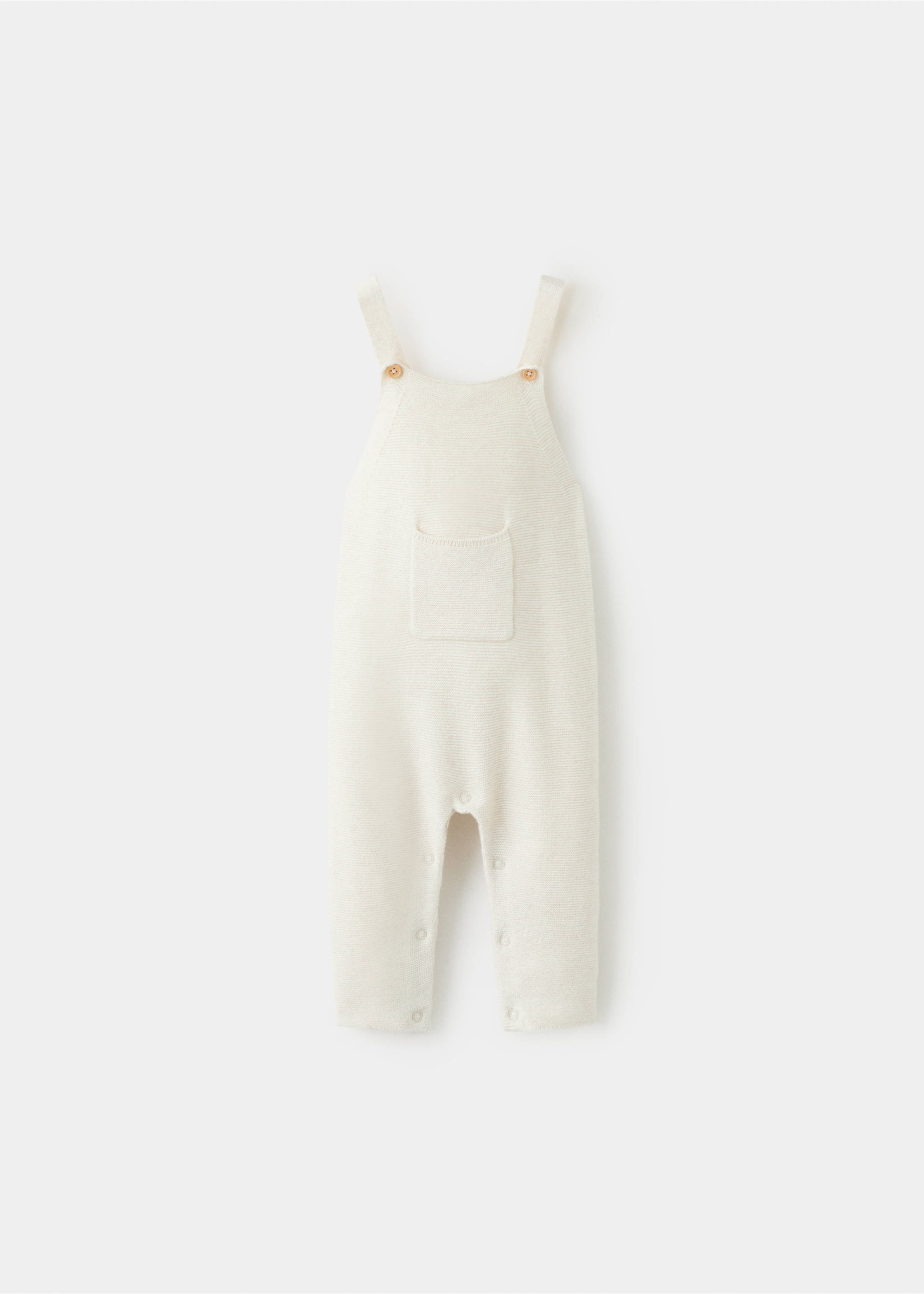 Long knitted dungarees - Article without model, Sand. Ref: 27091235-00.