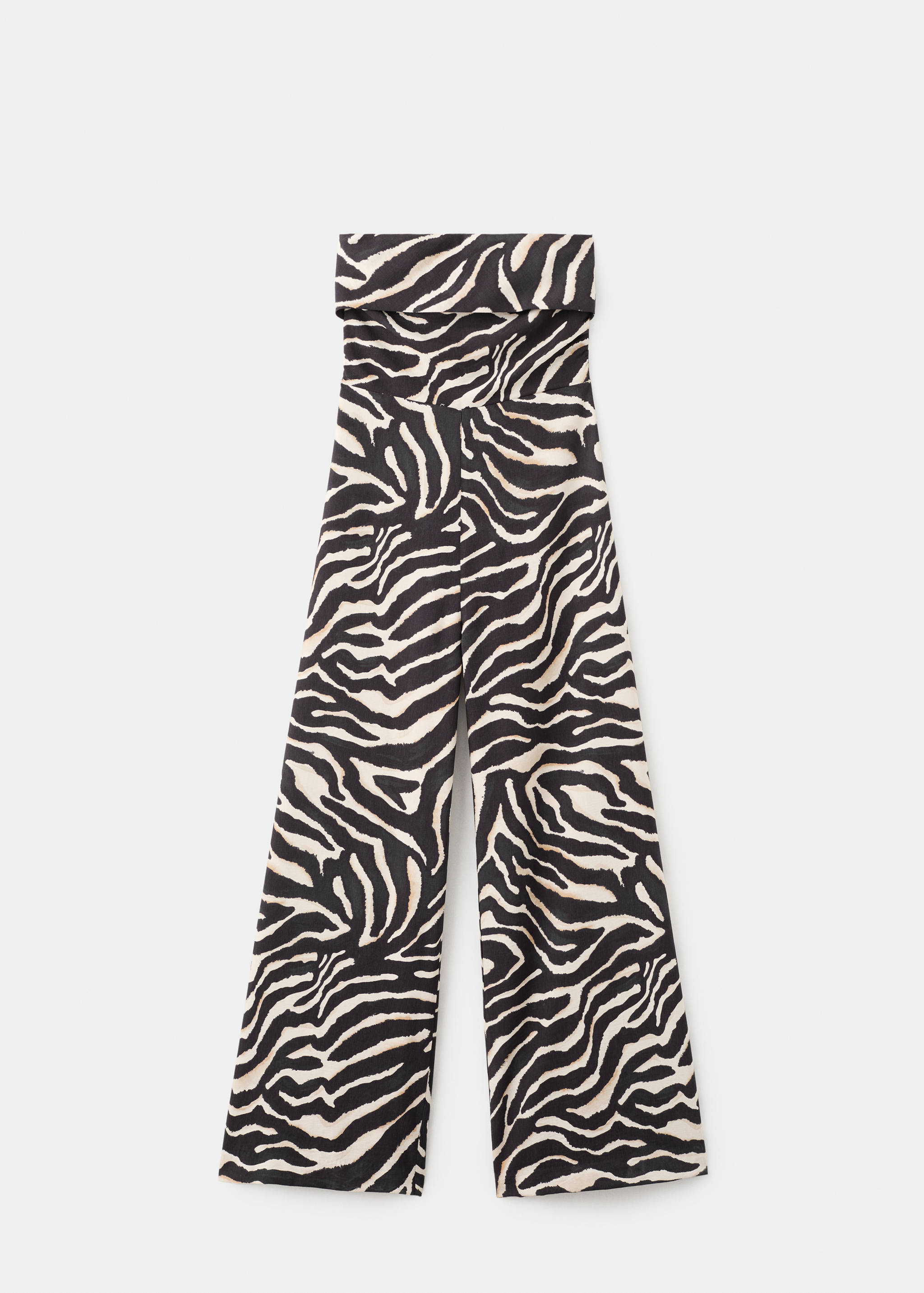 Printed strapless jumpsuit - Article without model