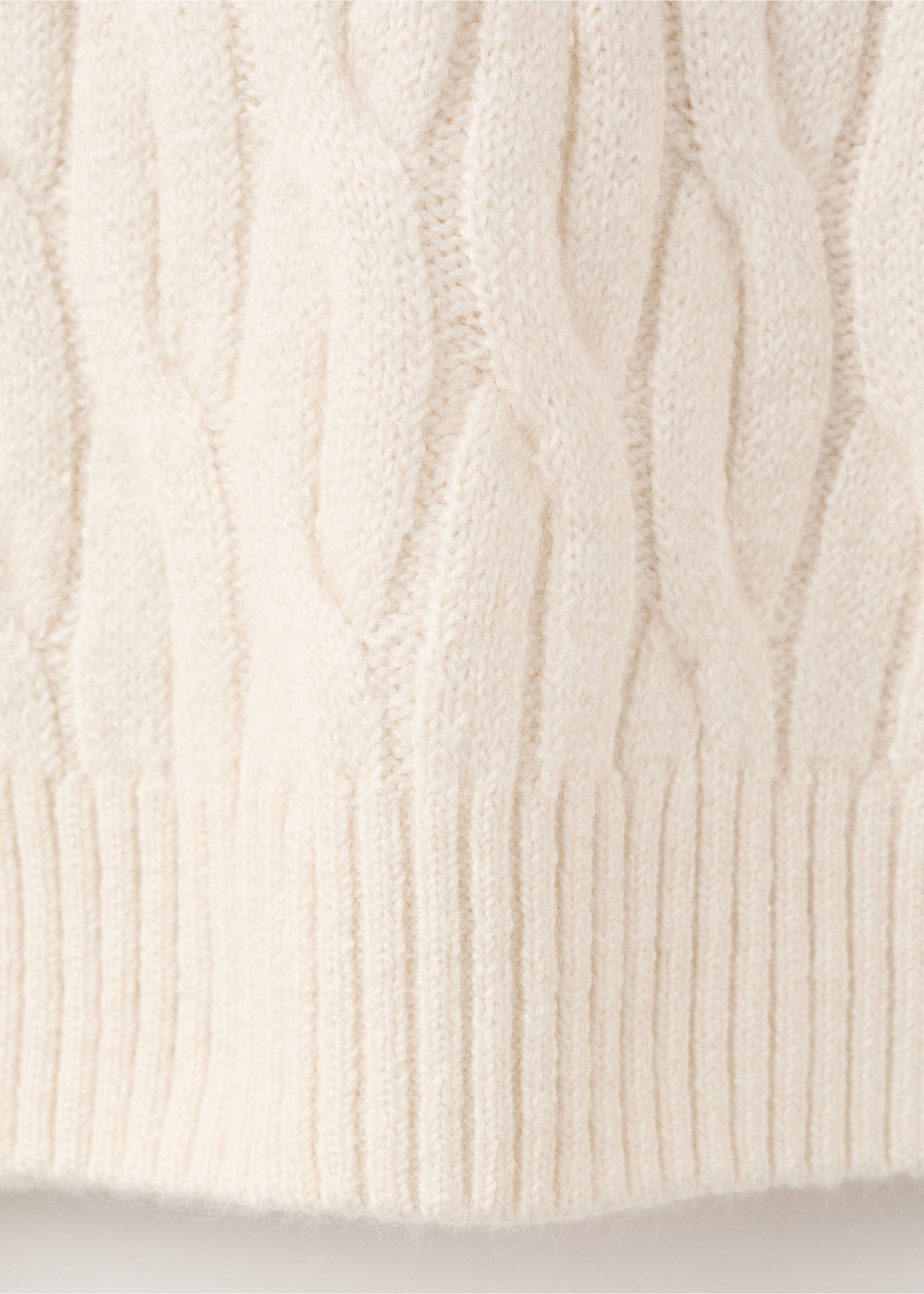 كنزة محبوكة بنمط الجدائل - تفاصيل المنتج 0, بيج فاتح. Ref: 27091242-00.