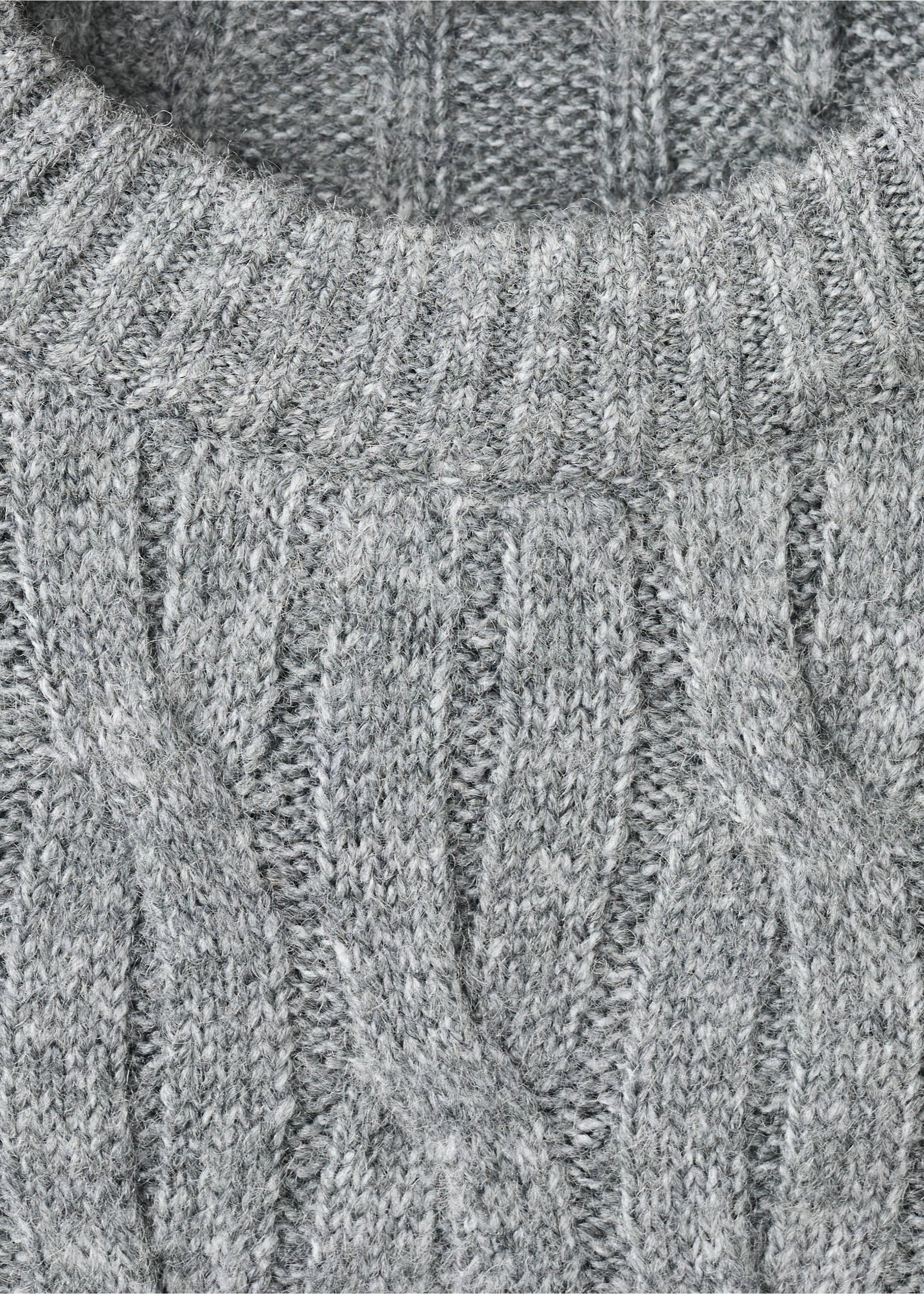 Triko kalıplı dokulu kazak - Ürün detayı 0, Gri. Ref: 27091242-00.