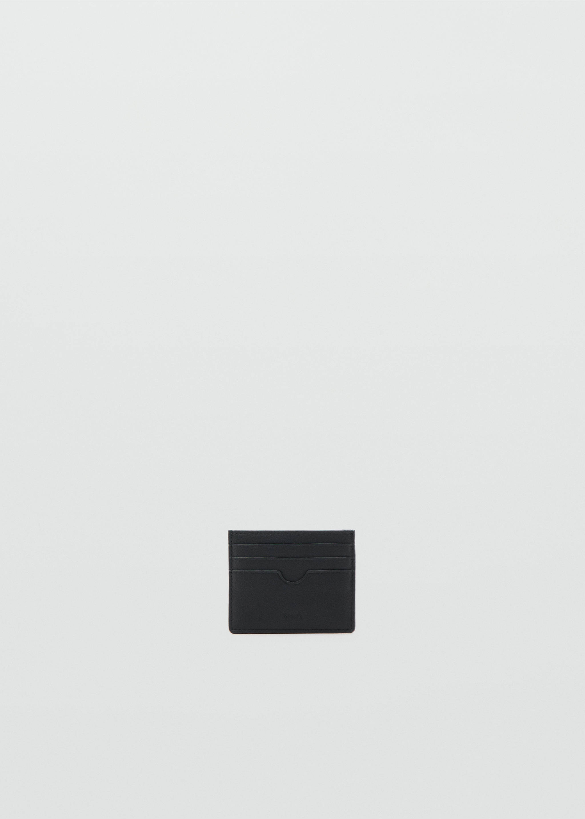 Pebbled cardholder - Article without model, Black. Ref: 27091244-00.