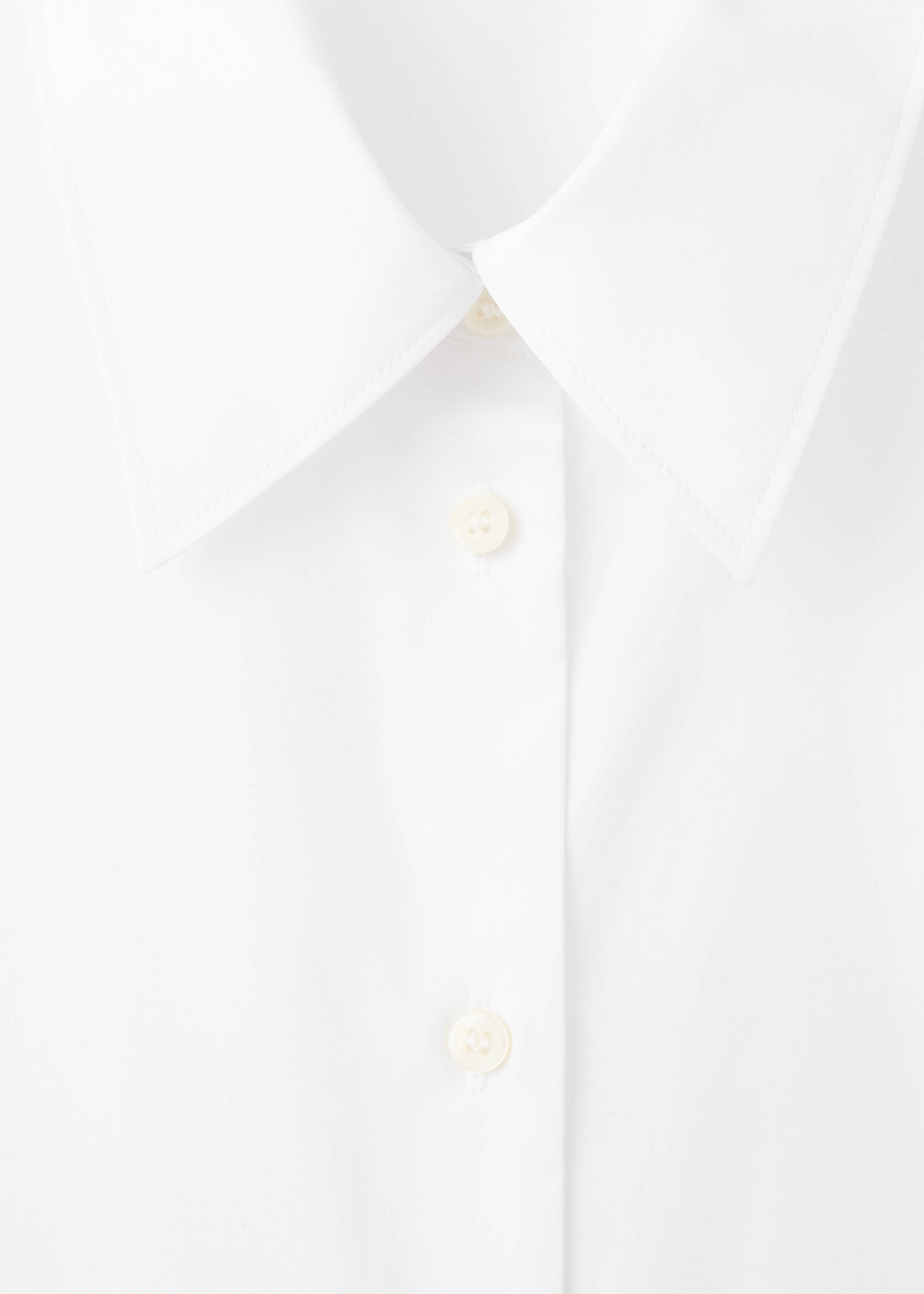 Cotton and lyocell blend straight shirt - Details of the article 8