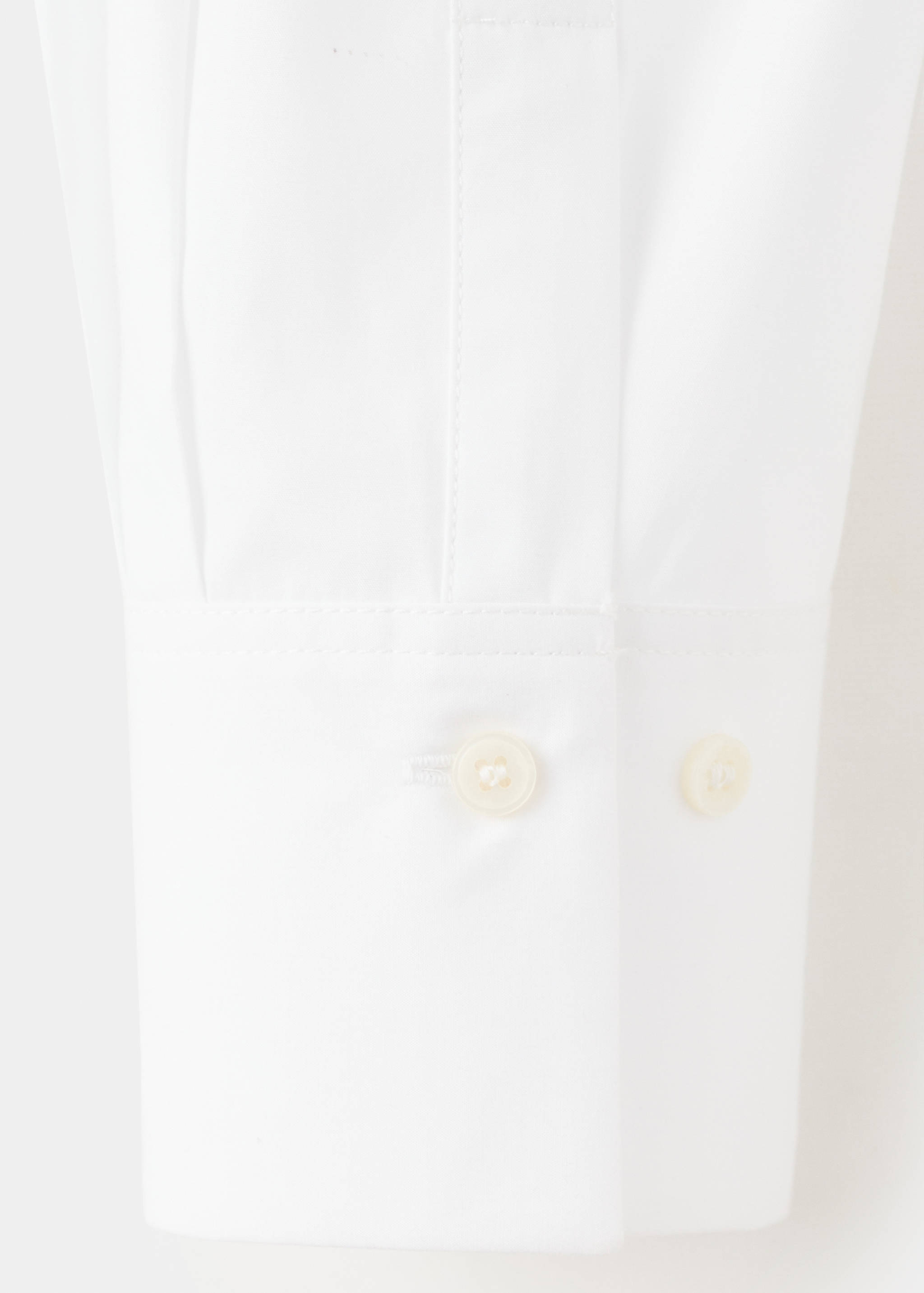 Cotton and lyocell blend straight shirt - Details of the article 0