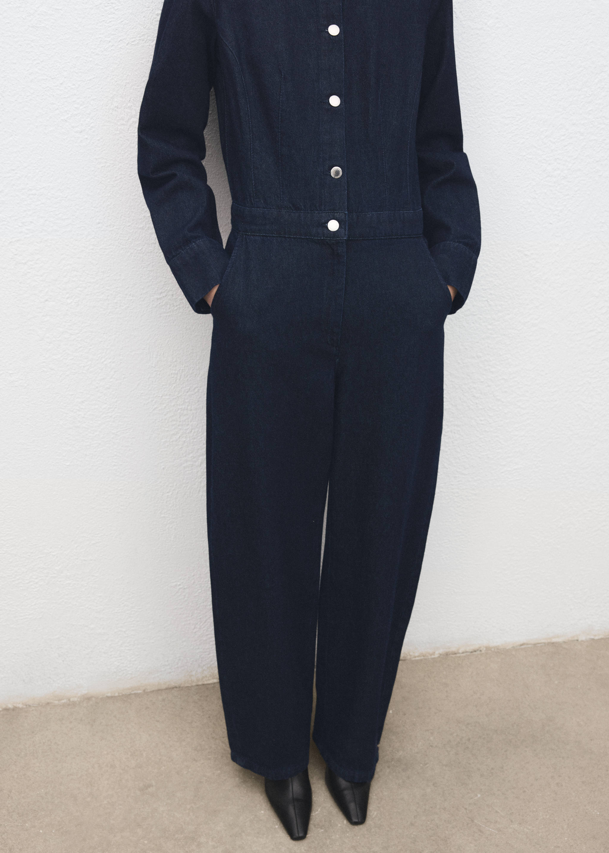 Buttons denim jumpsuit - Details of the article 6
