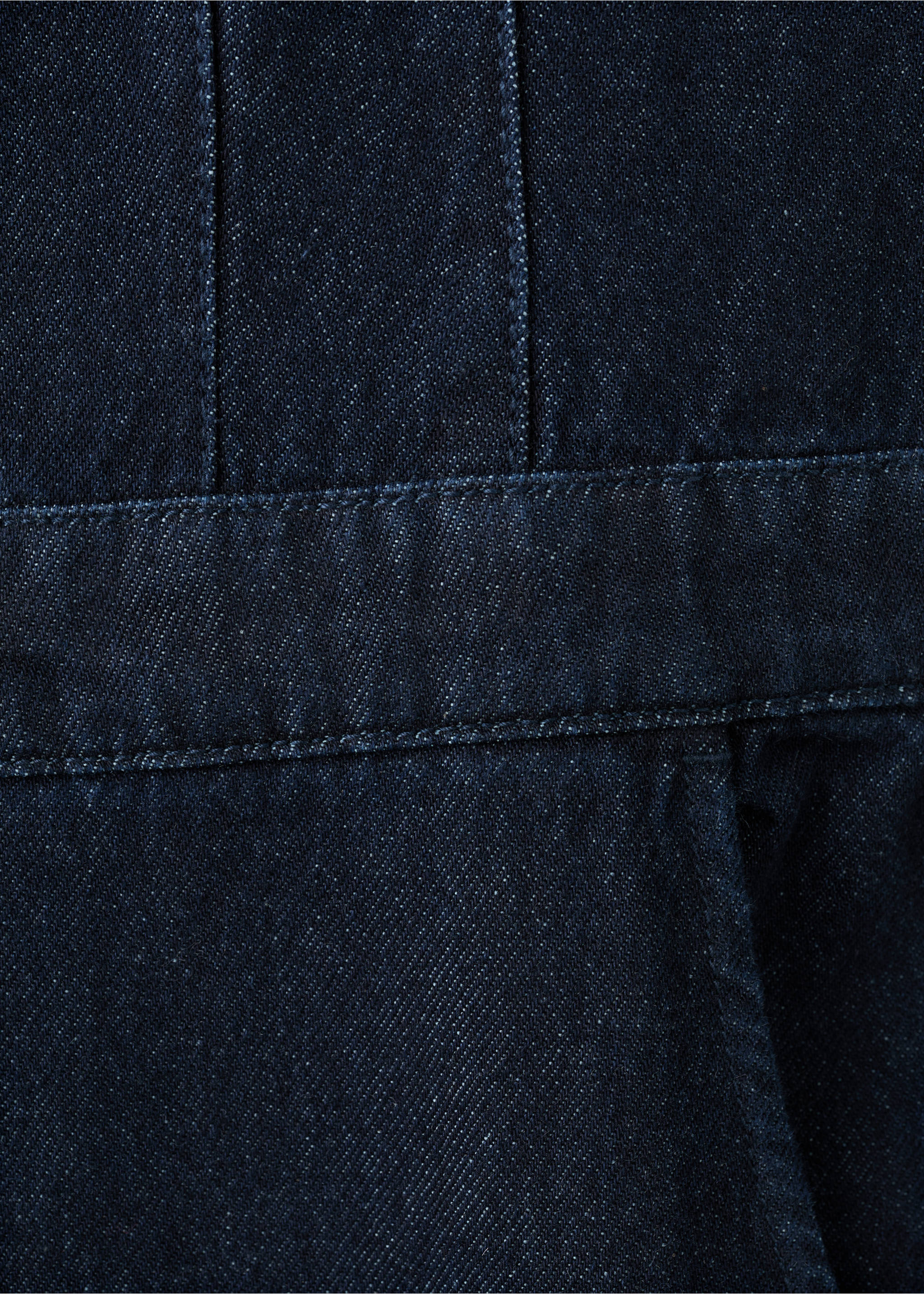 Buttons denim jumpsuit - Details of the article 0, Dark Blue. Ref: 27091247-00.