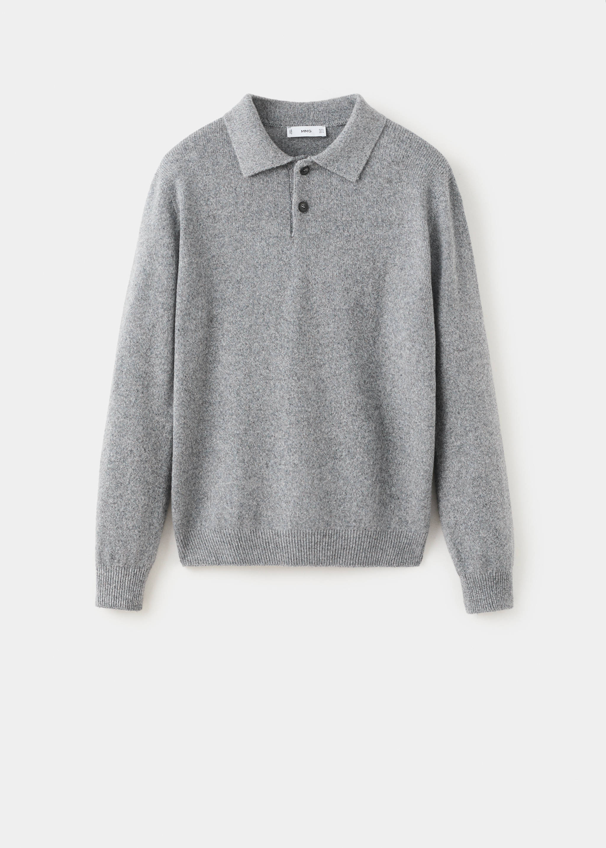 Pullover polo maglia misto lana - Articolo senza modello