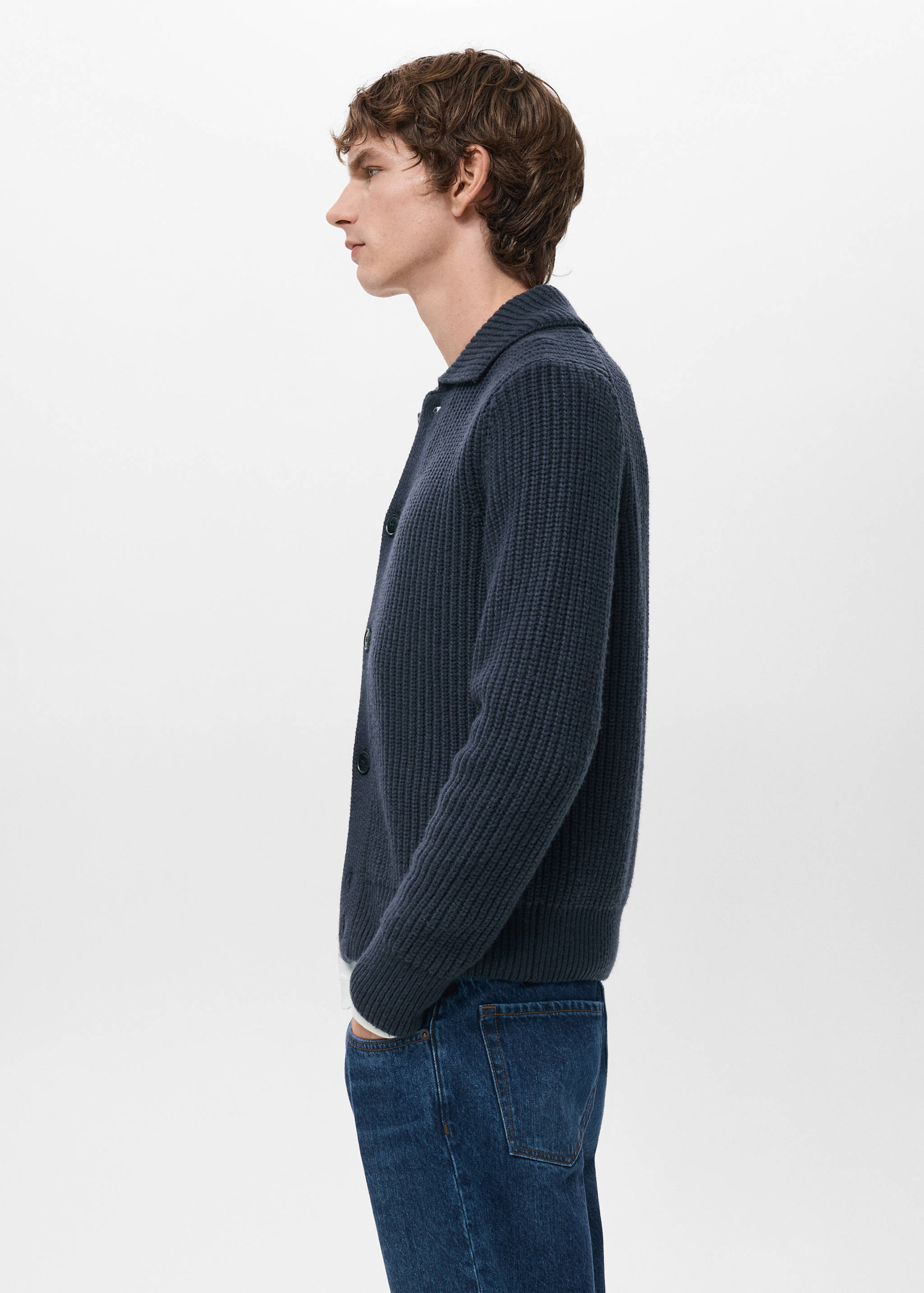 Structured wool-blend cardigan - Details of the article 2