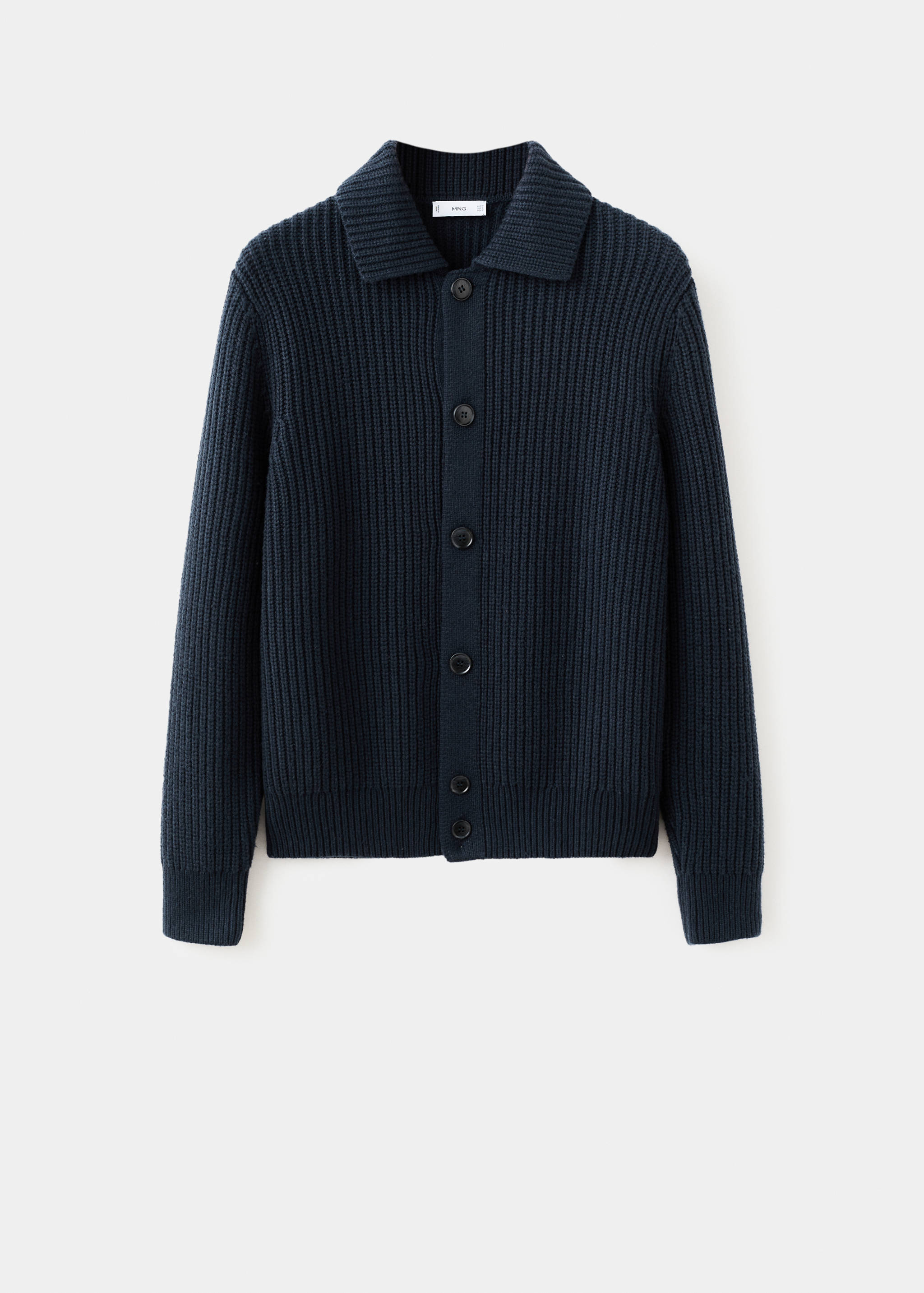 Structured wool-blend cardigan - Article without model