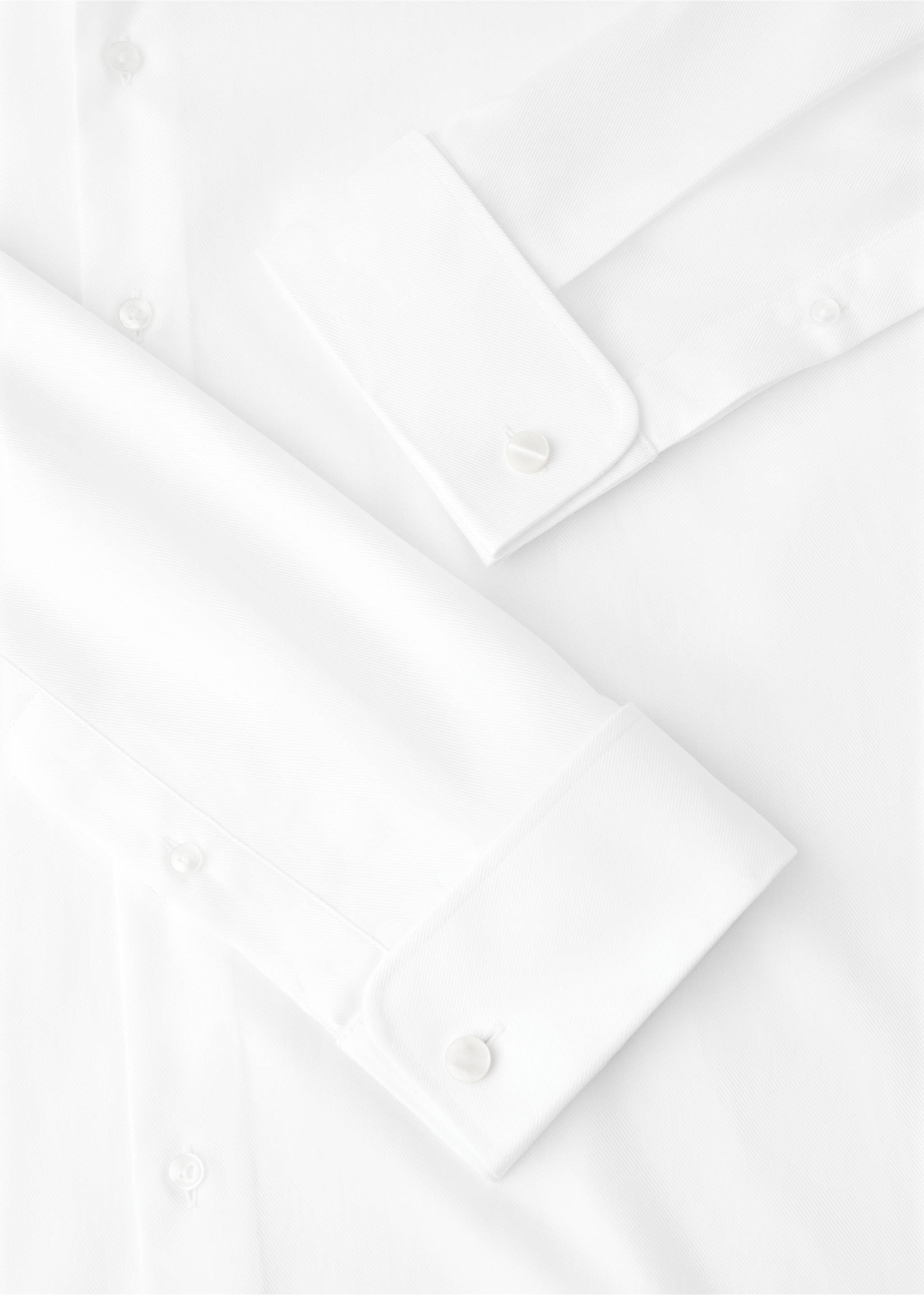 Camisa traje regular fit algodón - Detalle del artículo 8, Blanco. Ref: 27091251-00.