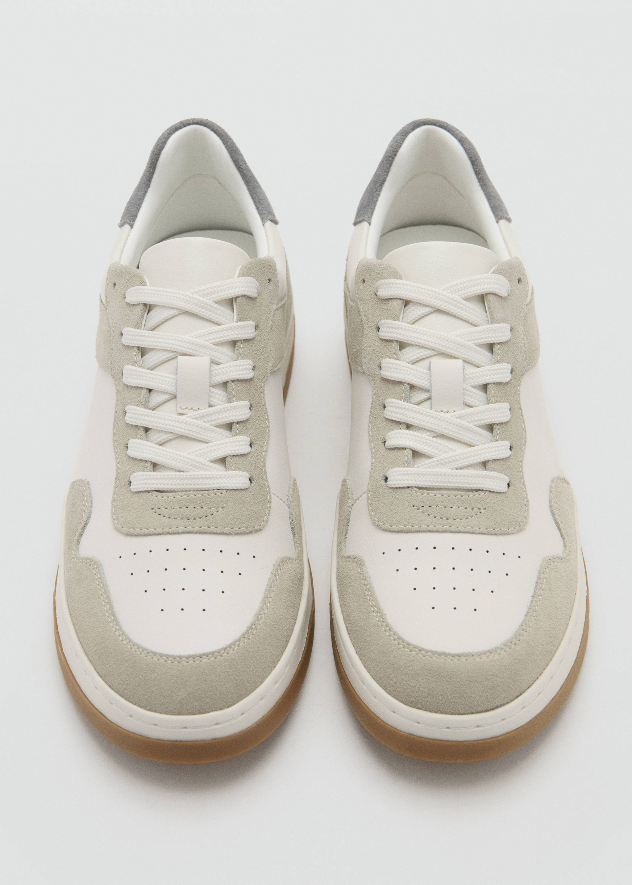Combined leather trainers - Details of the article 2