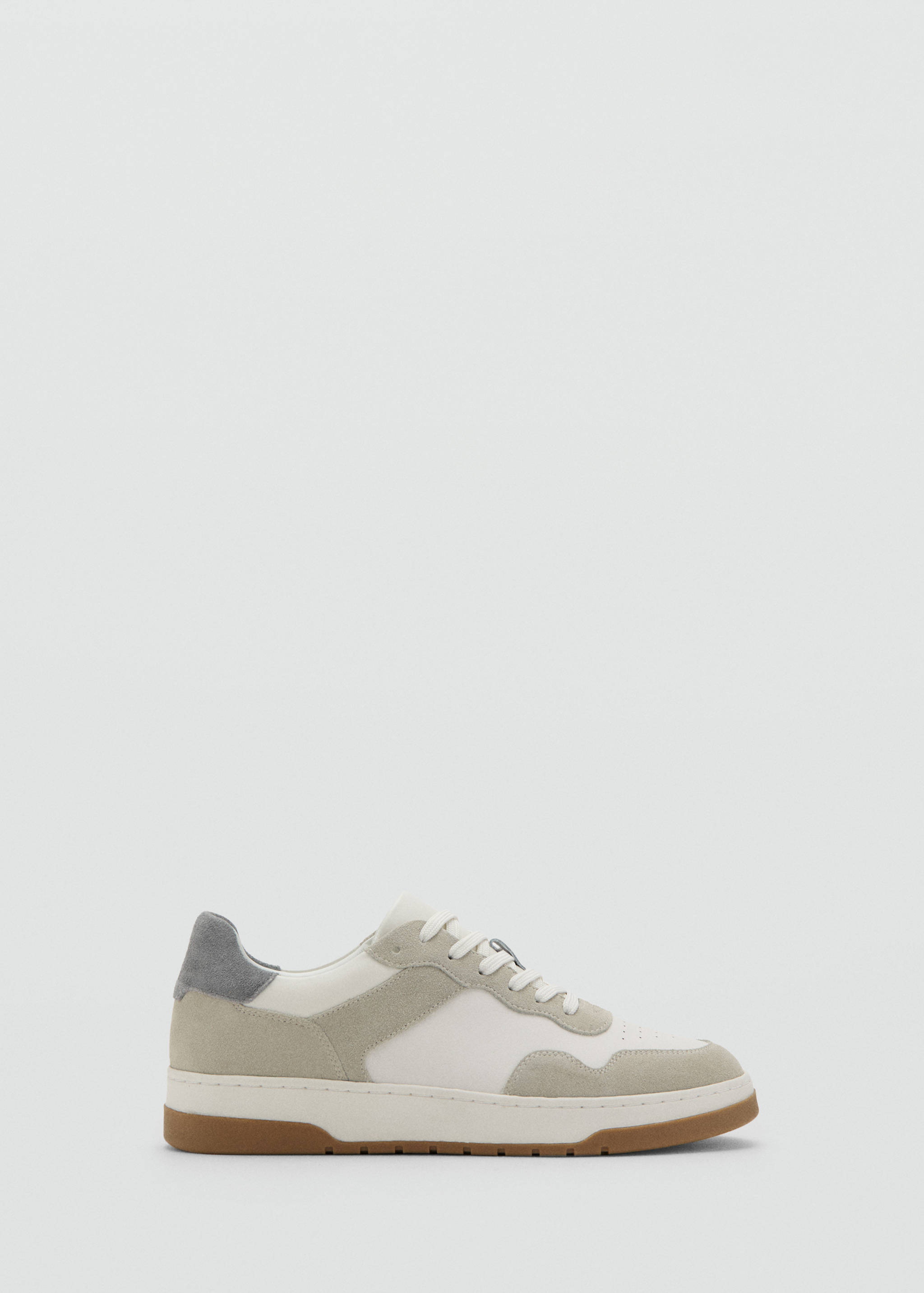 Combined leather trainers - Article without model