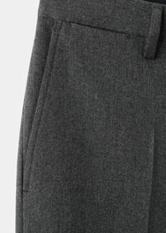 Slim-fit flannel trousers — Dark Heather Grey 8