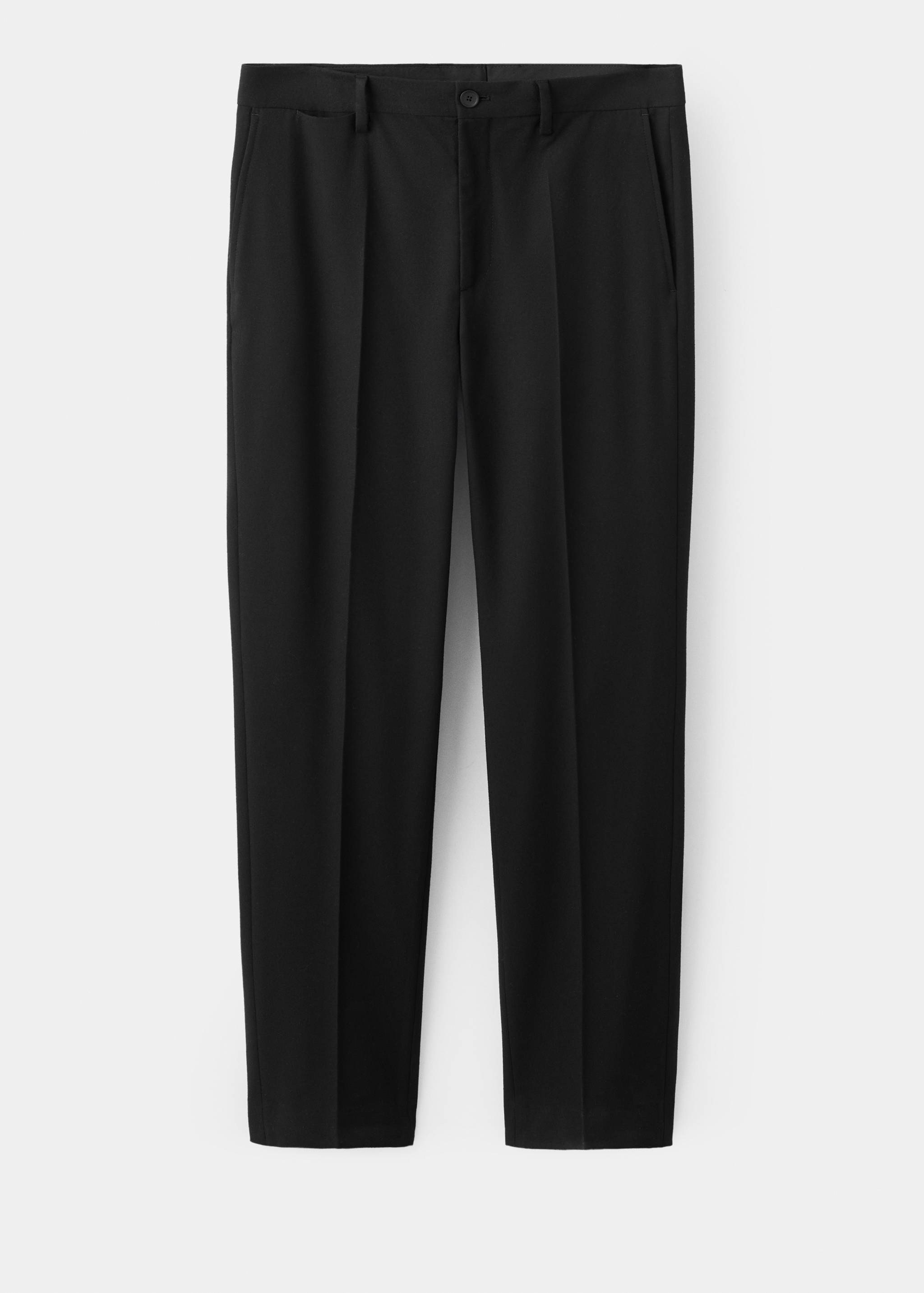 Slim-fit flannel trousers - Article without model