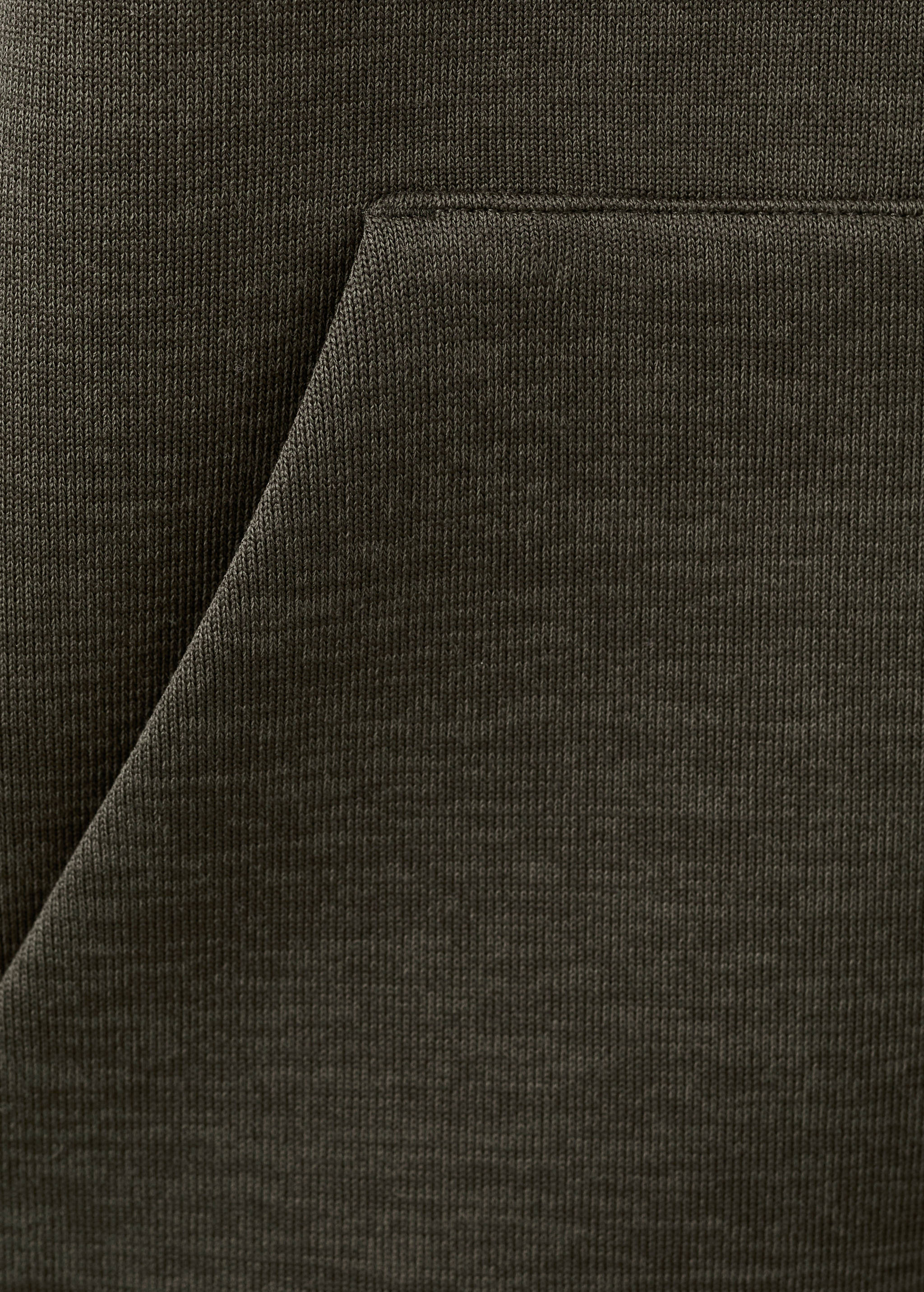 Neoprene effect zip-up sweatshirt - Details of the article 0