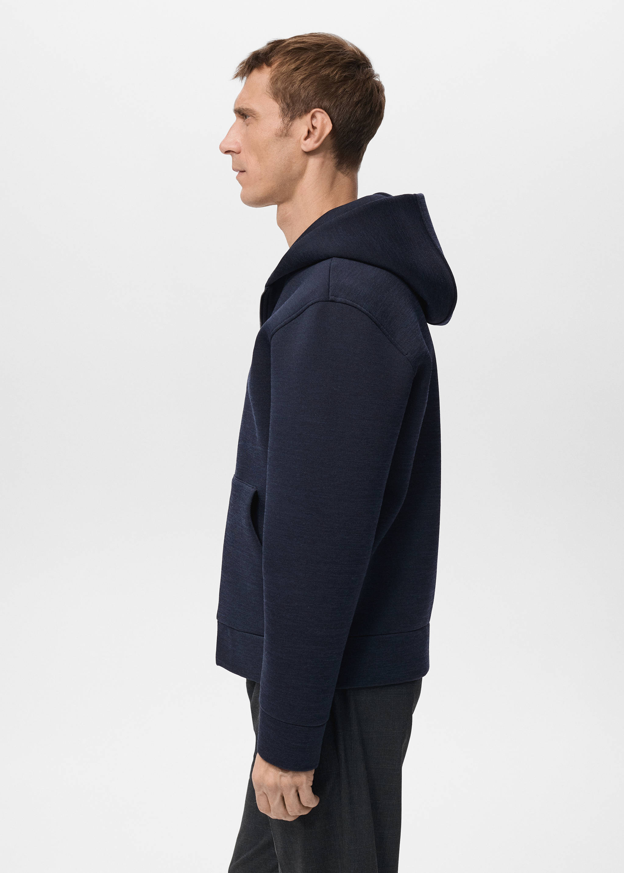 Sweat à zip effet néoprène - Détail de l'article 6