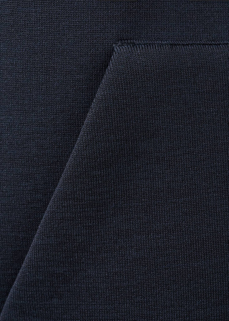Neoprene effect zip-up sweatshirt — Navy