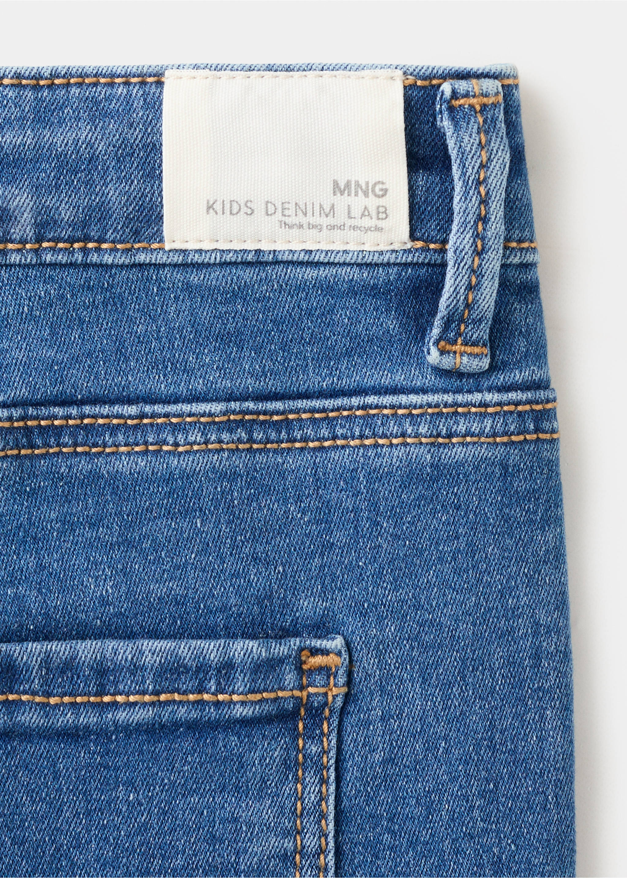 Slim-fit jeans - Details of the article 0, Medium Blue. Ref: 27091258-00.
