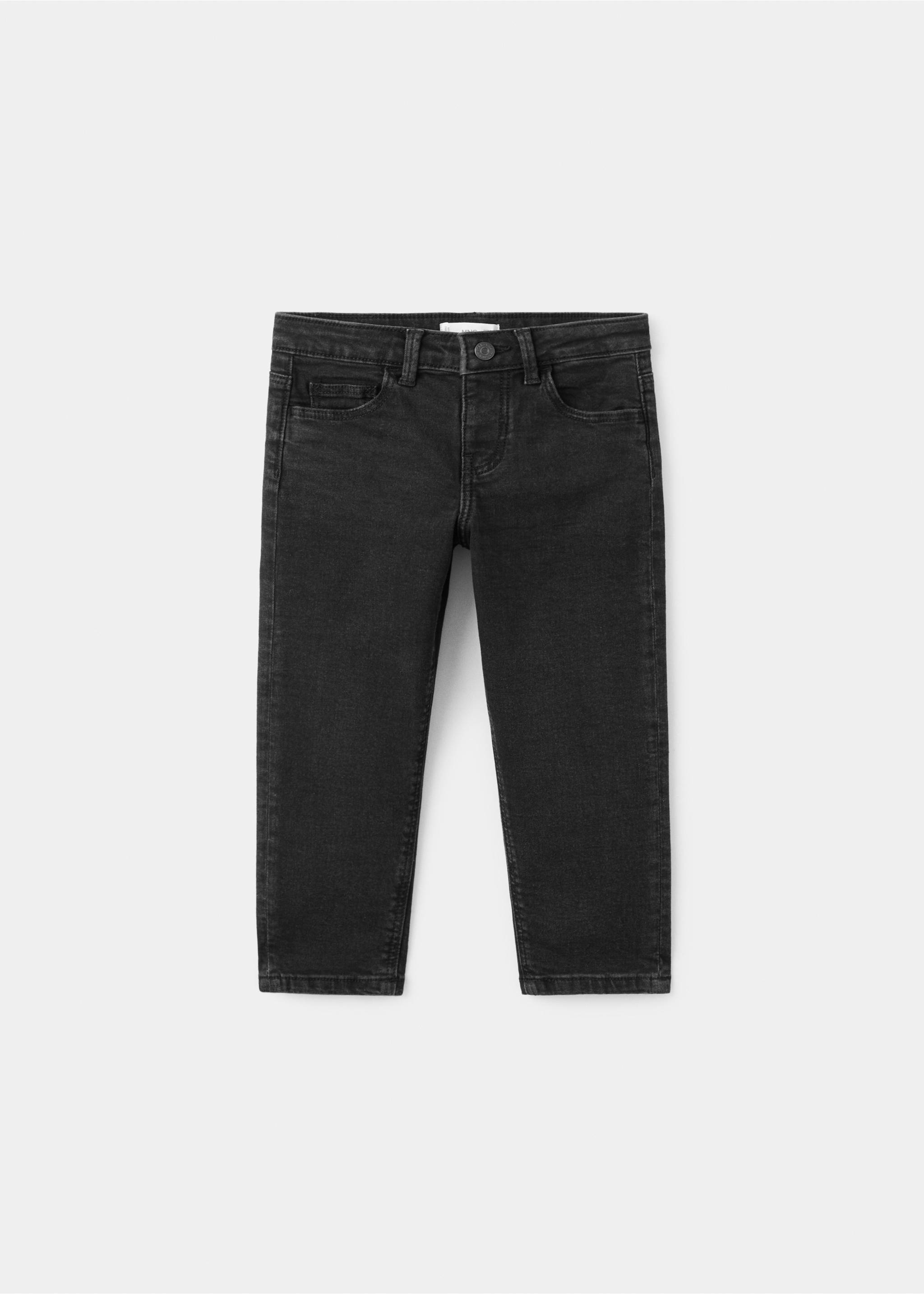 Slim-fit jeans - Article without model, Black denim. Ref: 27091258-00.