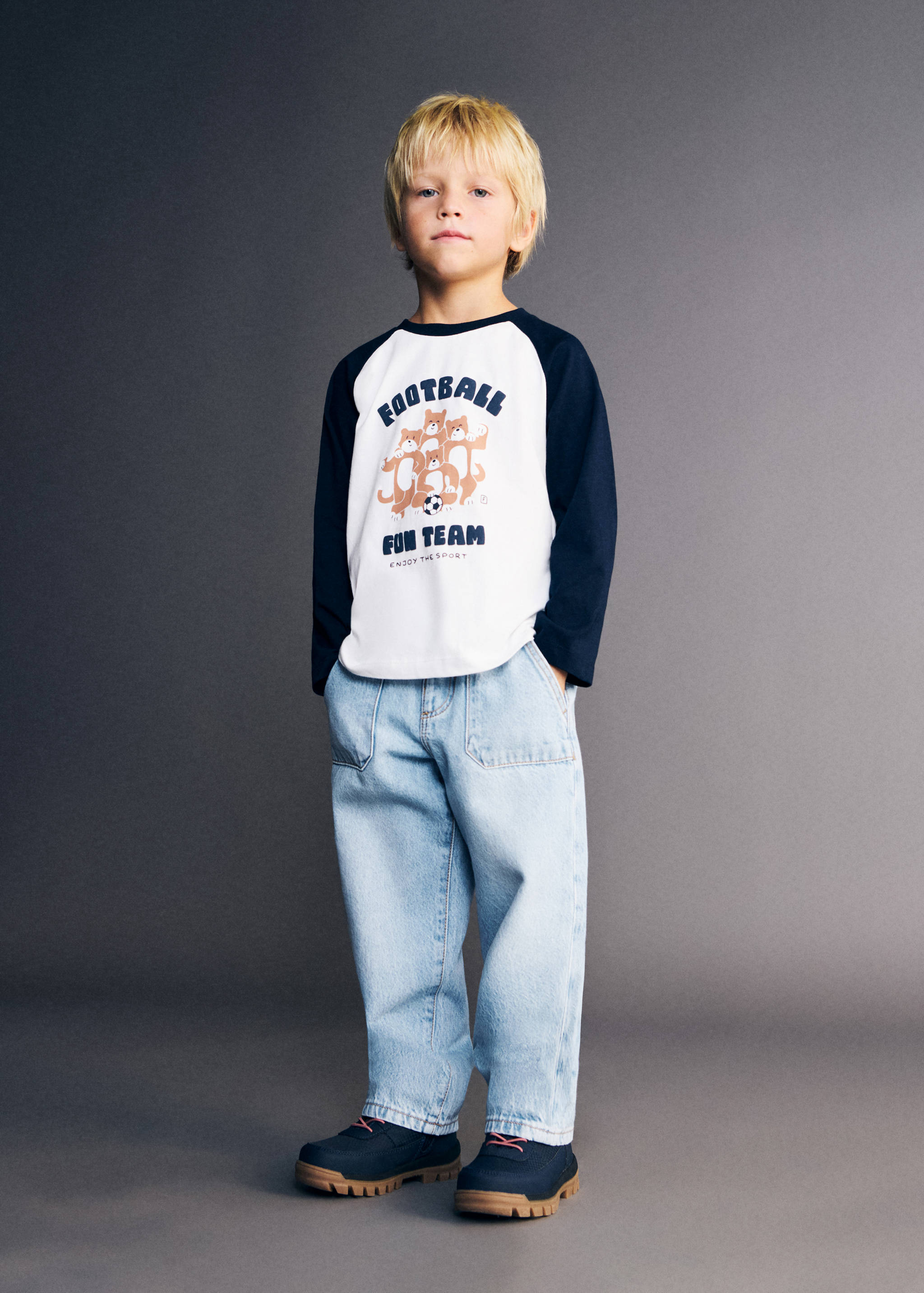 Printed cotton-blend t-shirt - General plane