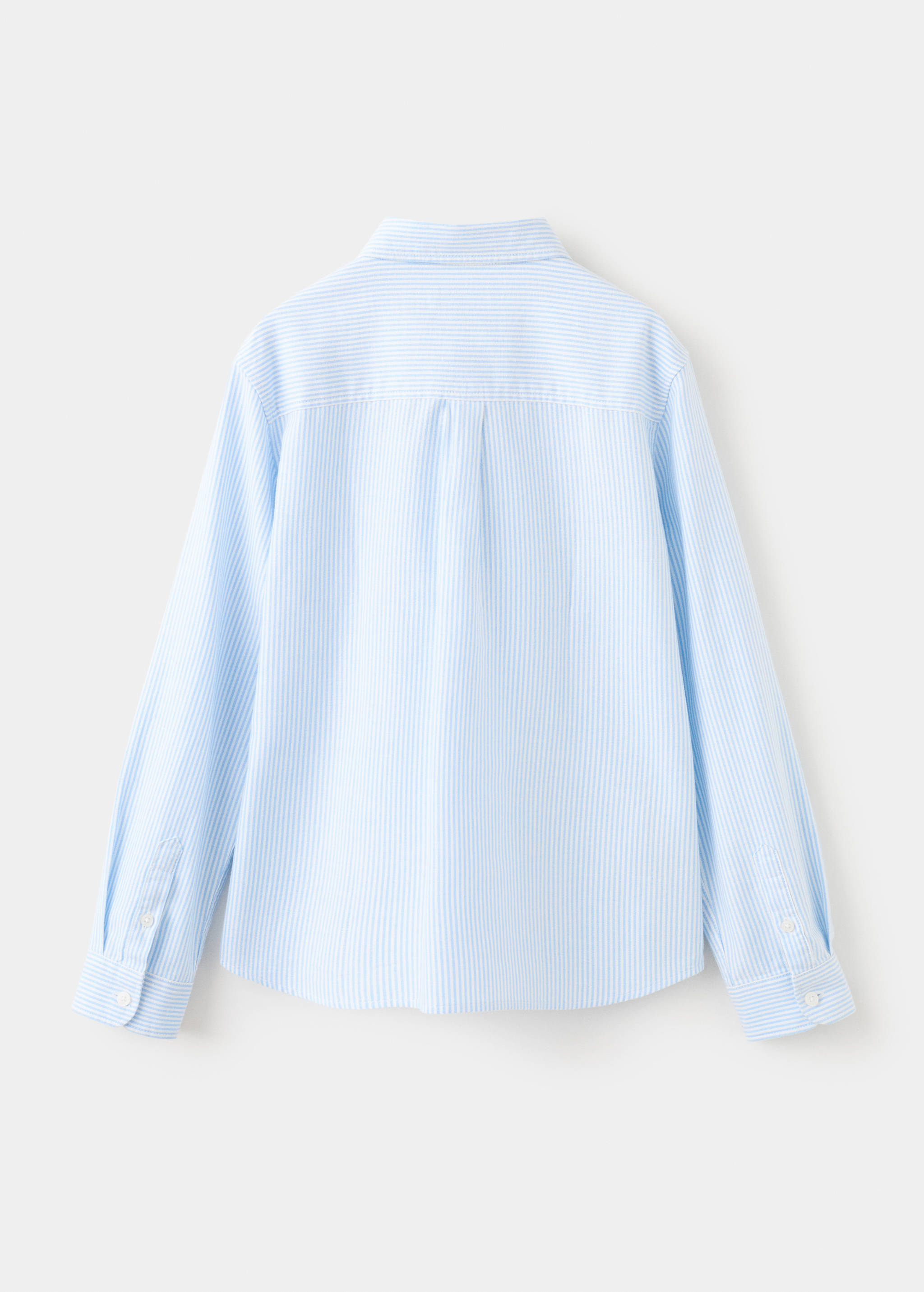 Рубашка оксфорд в полоску - Обратная сторона изделия