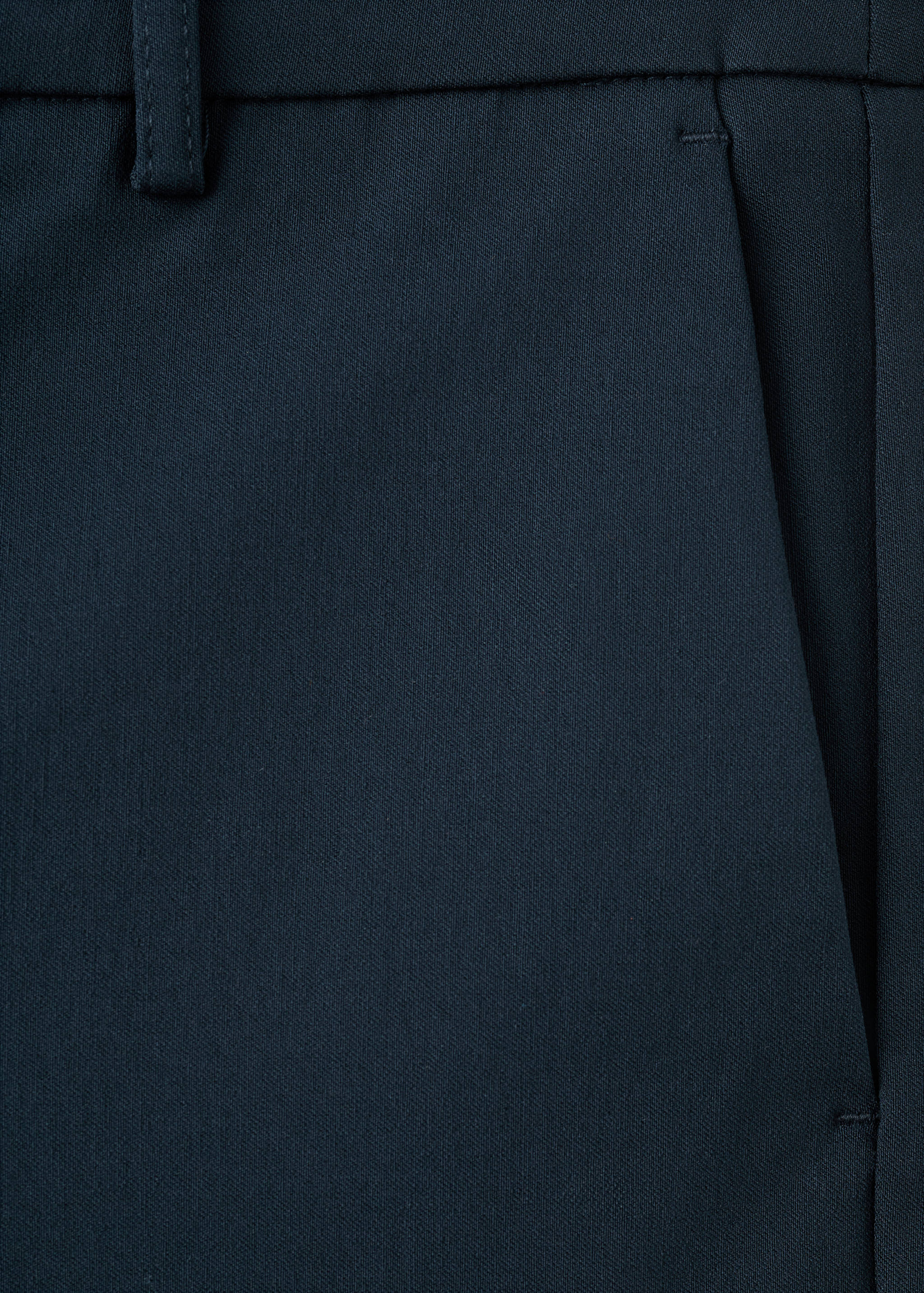 直纹裁七分裤 - null