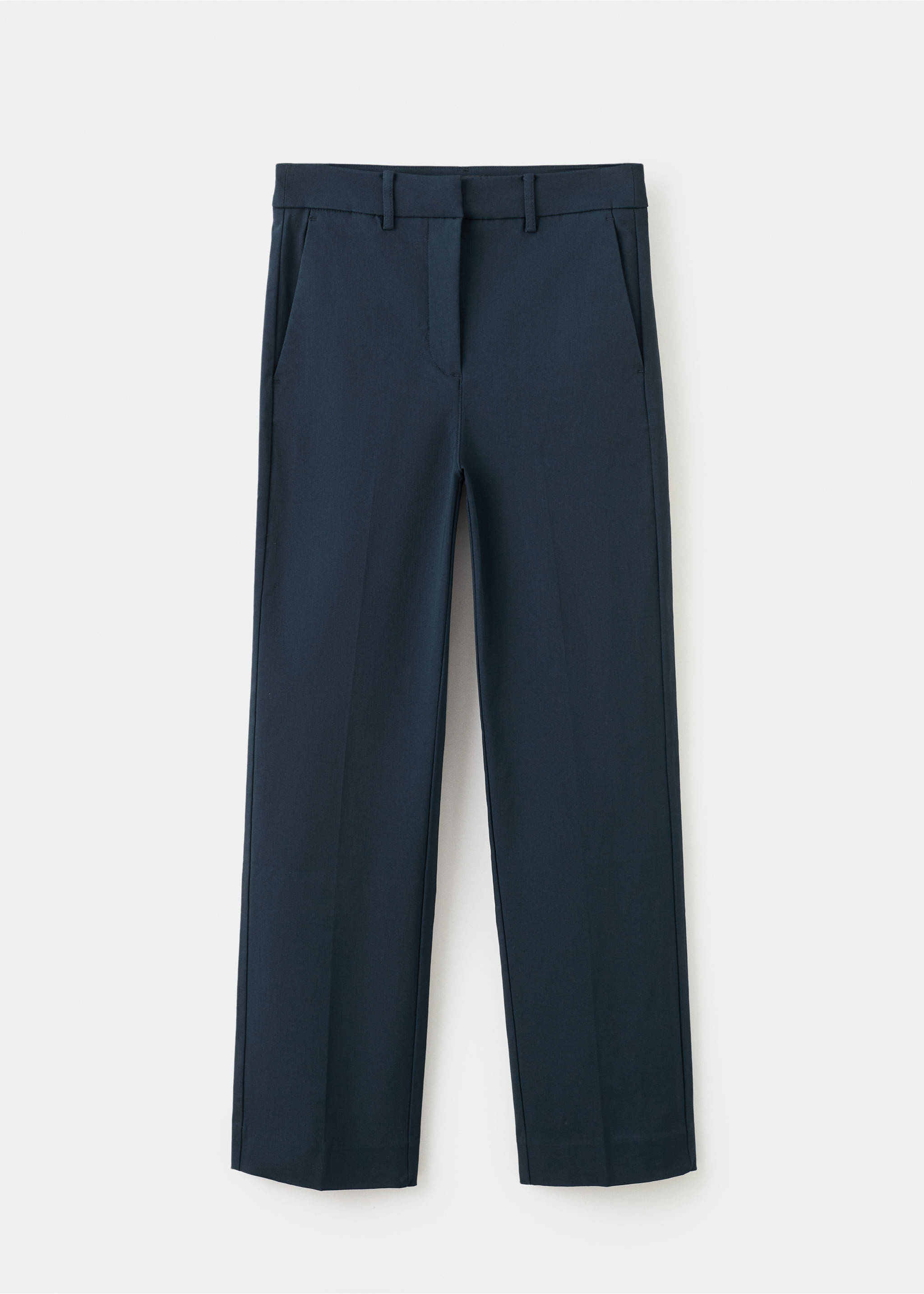 Pantalon droit 7/8 - Article sans modèle, Bleu marine. Ref: 27091266-00.