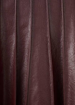 Faux-leather godet skirt — Maroon 7