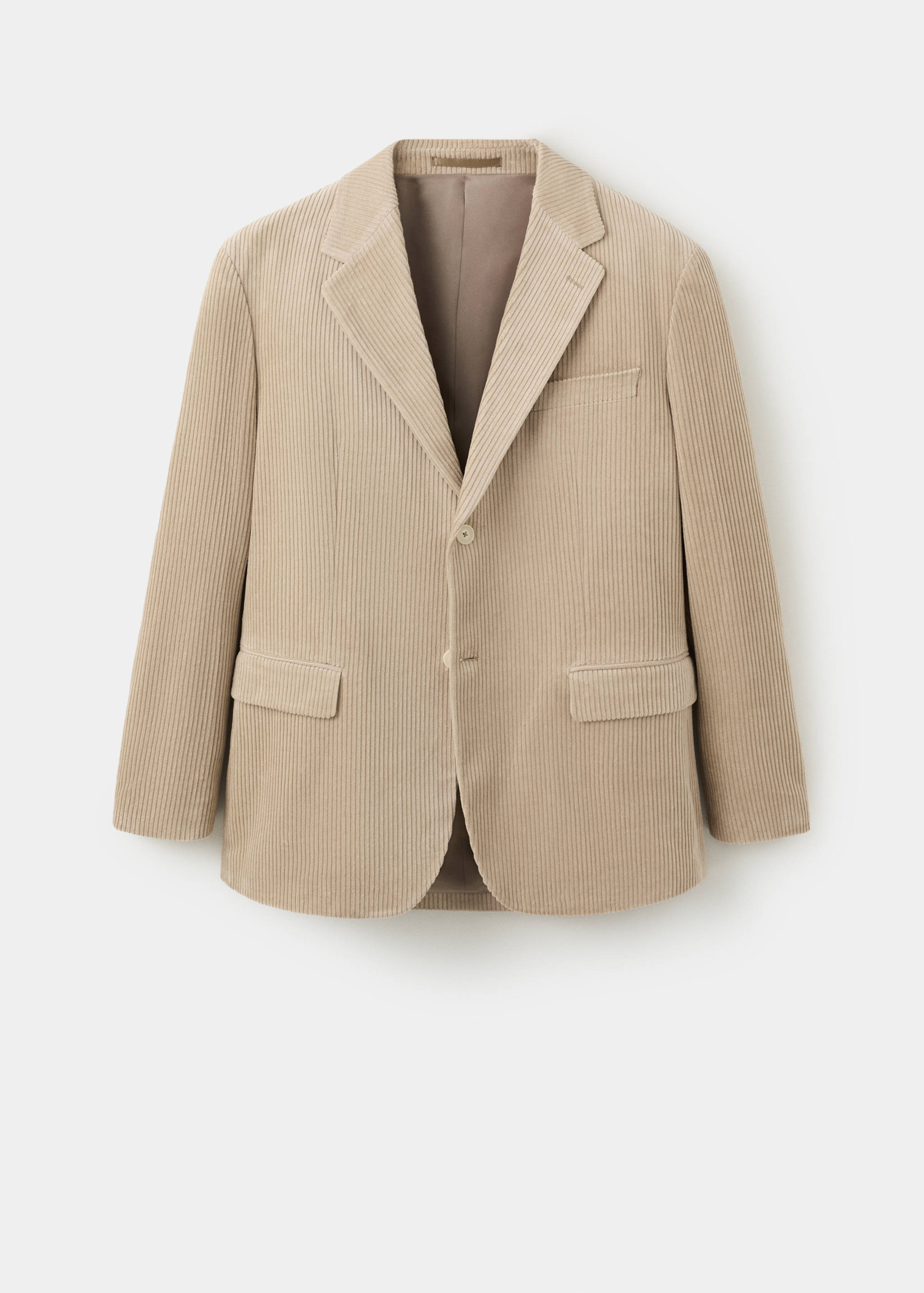 แจ็คเก็ตผ้าลูกฟูกทรงพอดีตัว - สินค้าที่ไม่มีแบบ