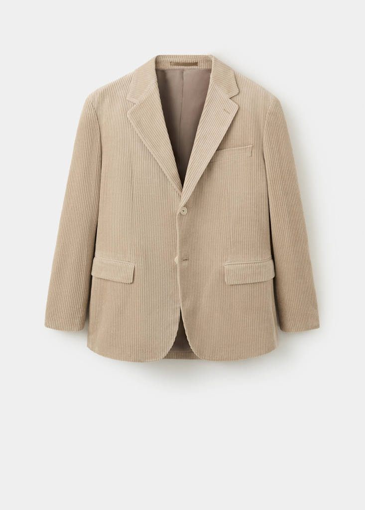 Regular fit corduroy jacket — Beige