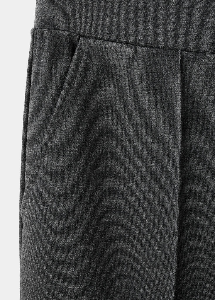 Flecked knitted trousers — Medium Heather Grey