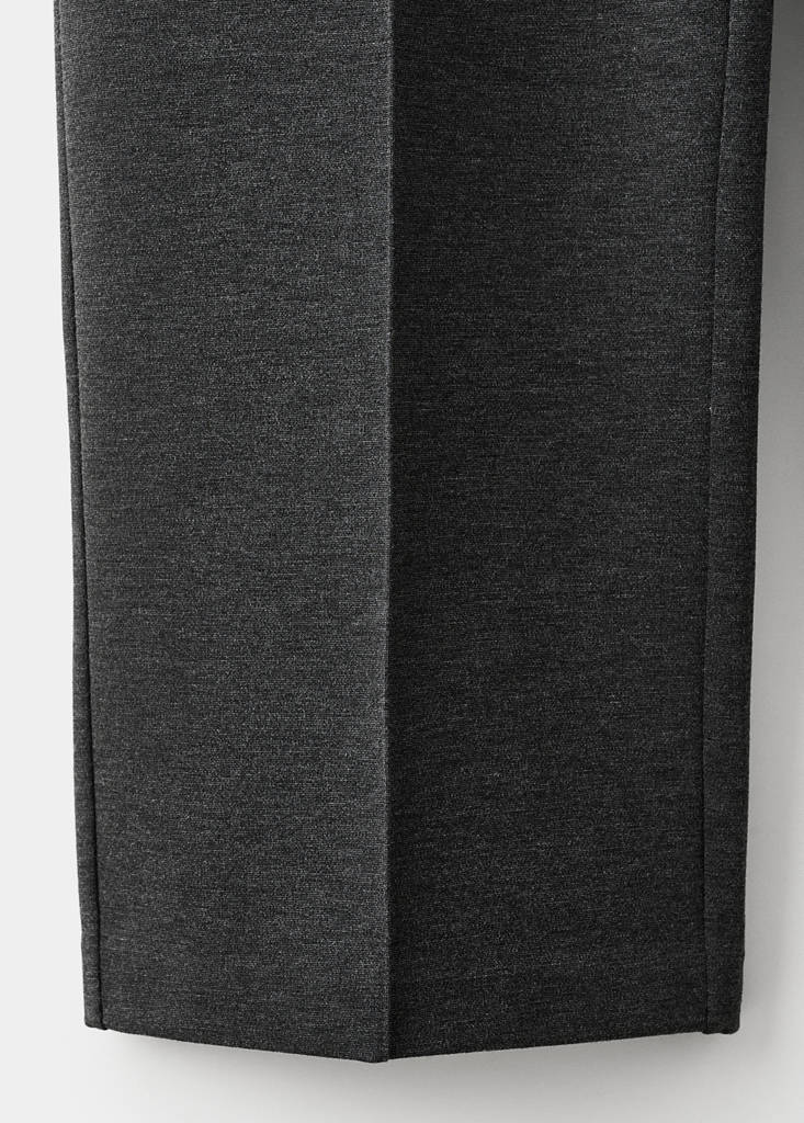 Flecked knitted trousers — Medium Heather Grey