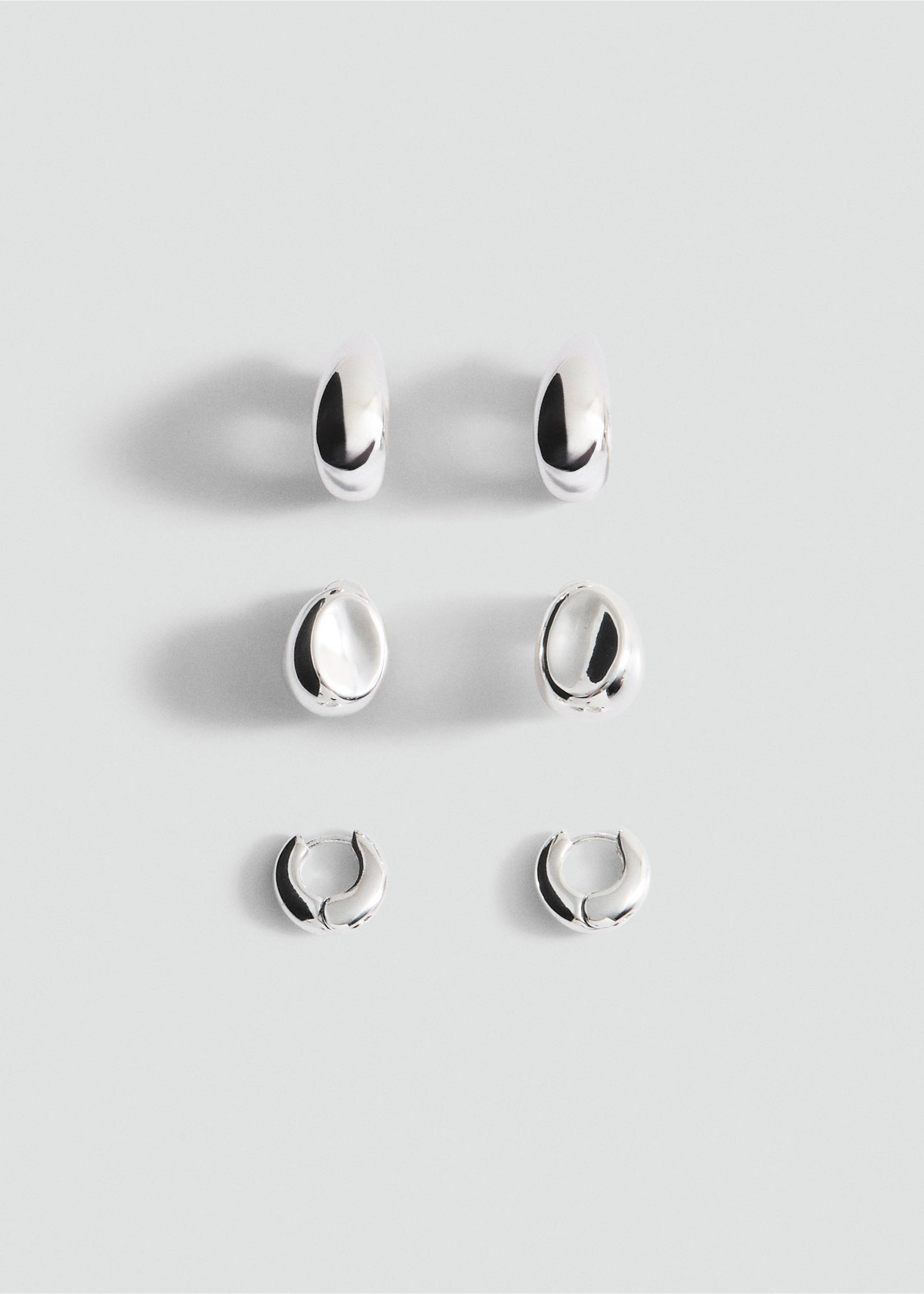 Combined earring set - Article without model, Silver. Ref: 27091277-00.