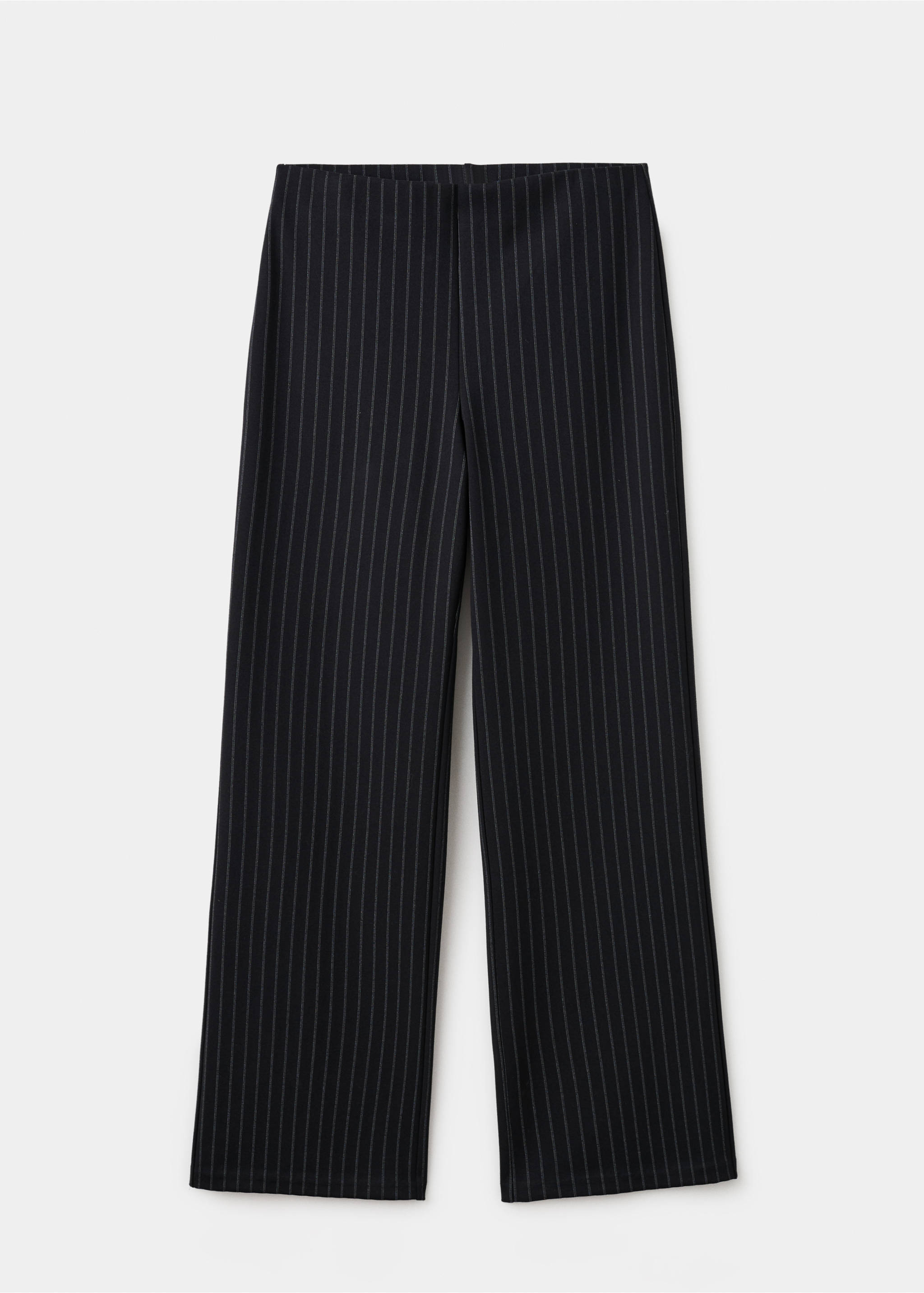 Chalk-stripe straight trousers - Article without model, Navy. Ref: 27091278-00.