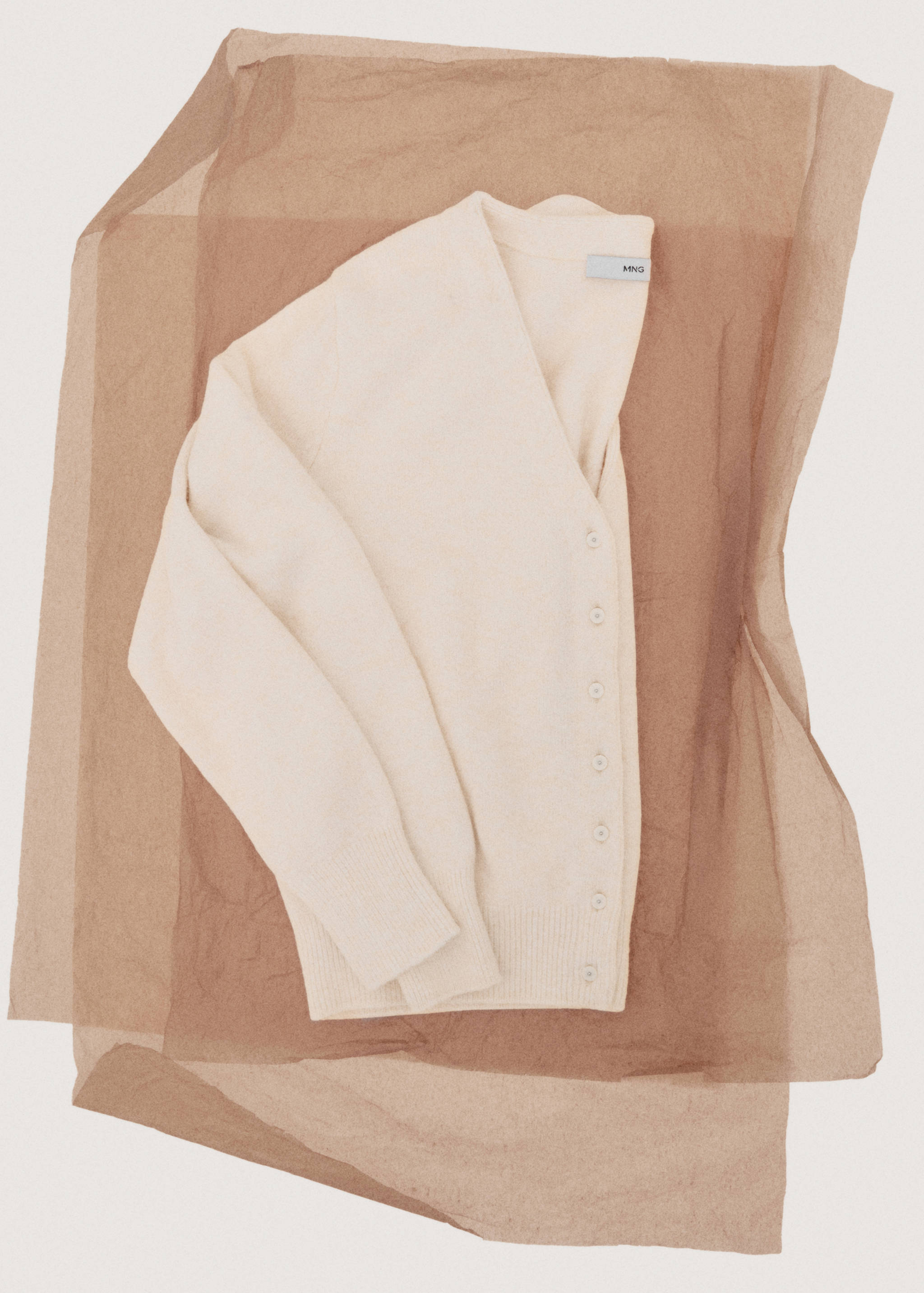 Ζακέτα πλεκτή γιακάς V - Λεπτομέρεια του προϊόντος 7