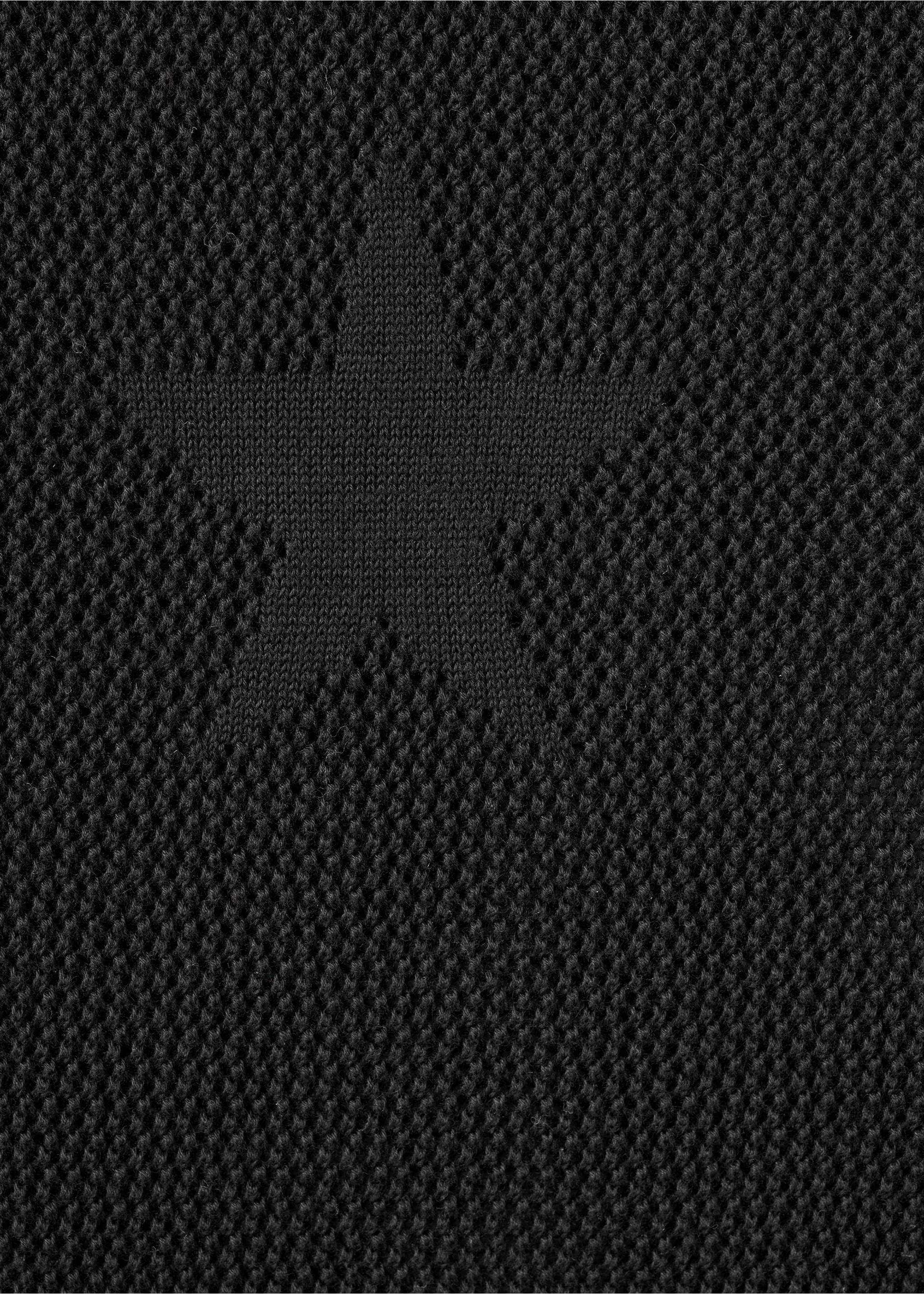 Полупрозрачная трикотажная юбка со звездами - Деталь изделия 0, Черный. Ref: 27091280-00.