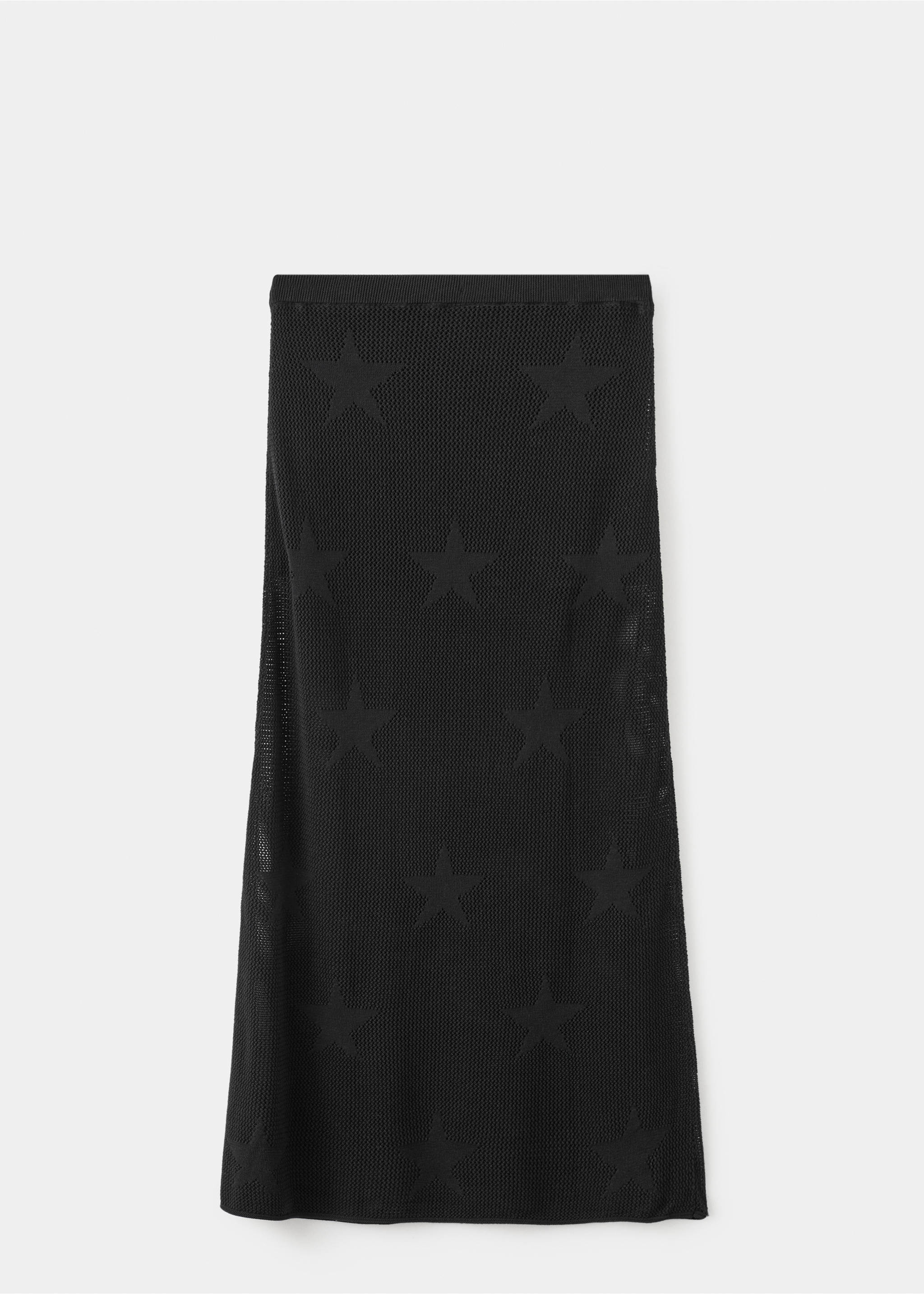Falda punto estrellas semitransparente - Artículo sin modelo, Negro. Ref: 27091280-00.