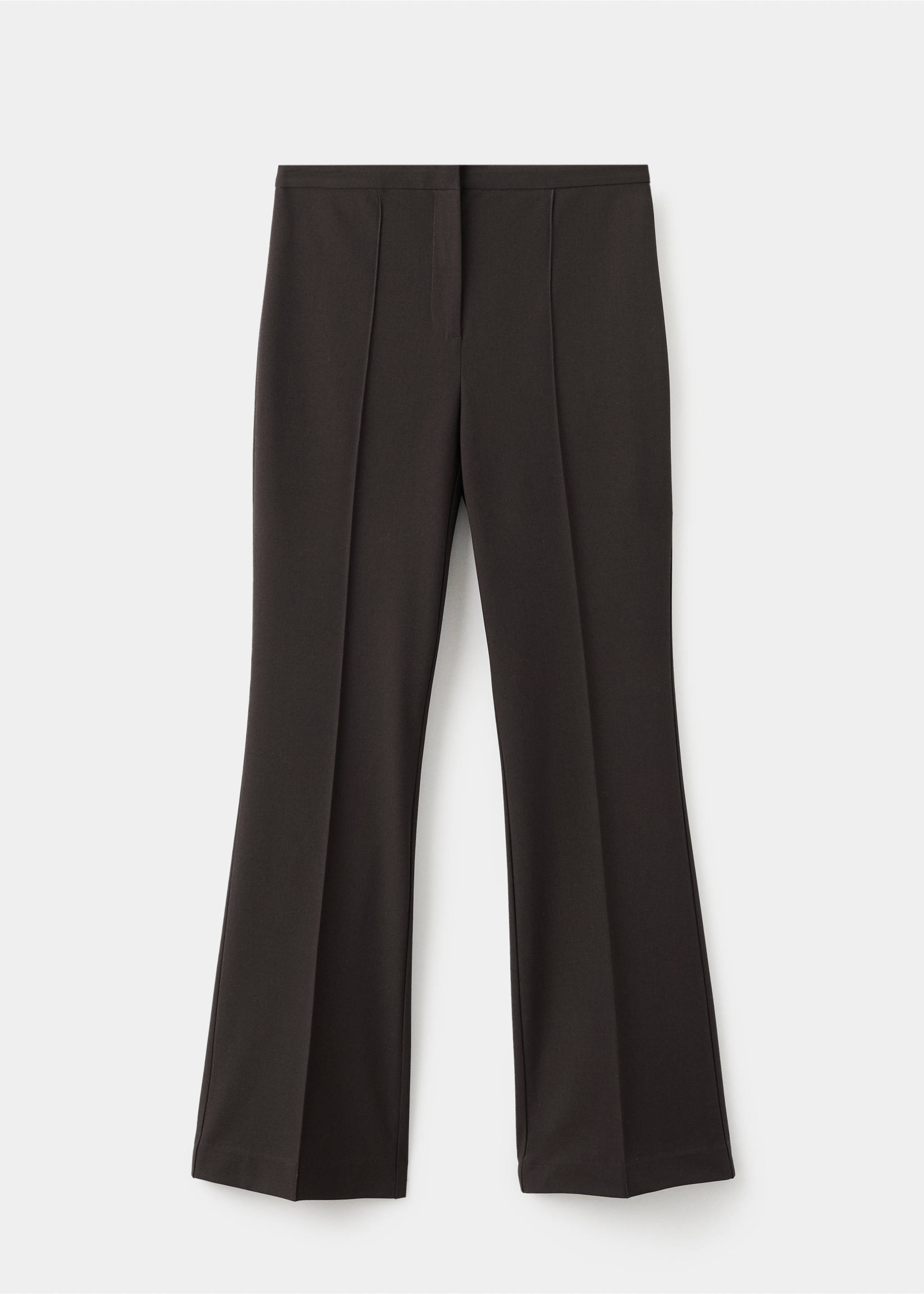 Low-rise flared trousers - Article without model, Grey. Ref: 27091281-00.