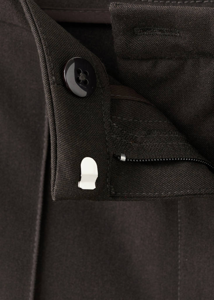 Low-rise flared trousers — Grey