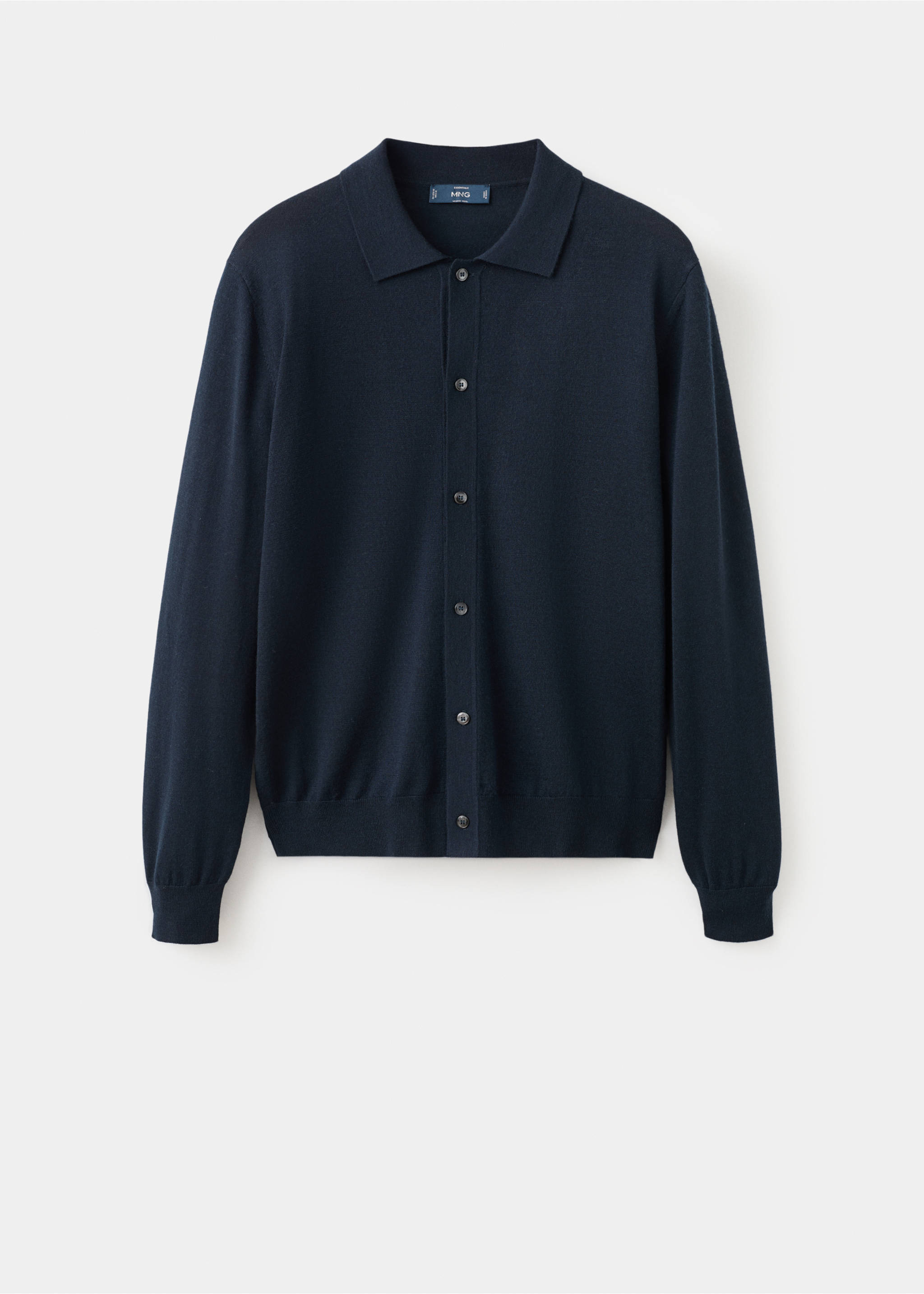 Càrdigan 100% llana merina - Article sense model, Blau marí. Ref: 27091282-00.