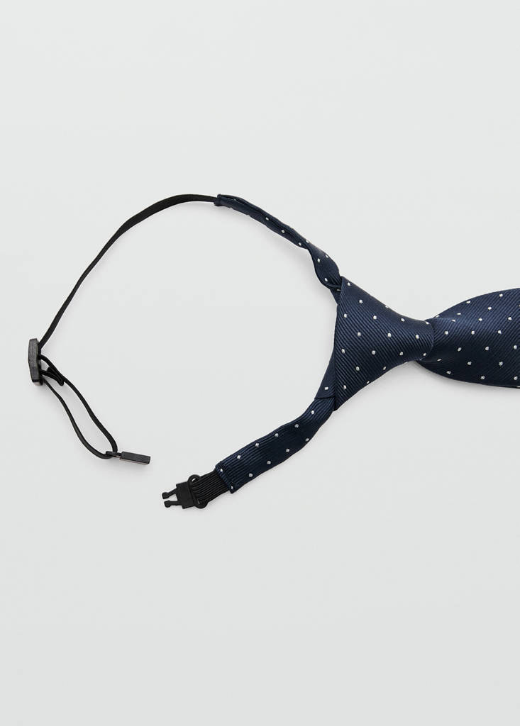 Polka-dot tie — Navy