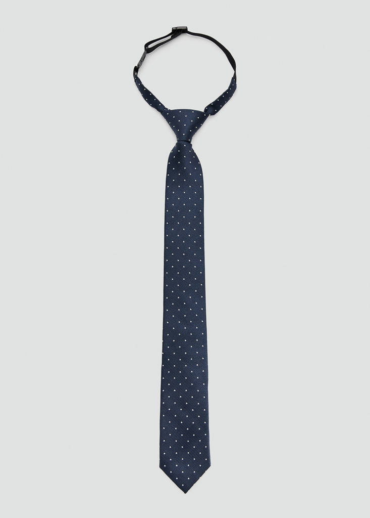 Polka-dot tie — Navy