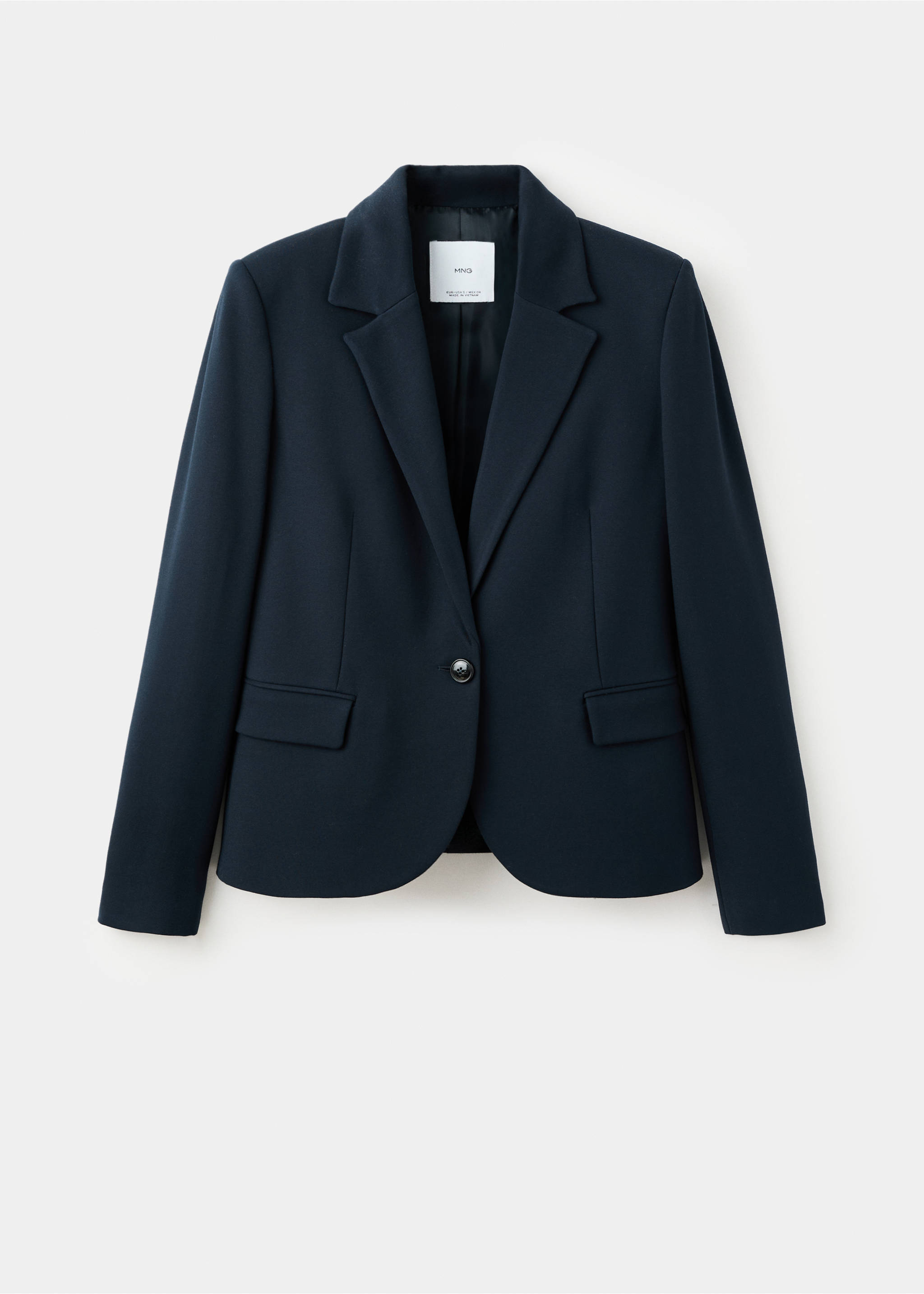 Fitted suit blazer - Article without model, Dark Navy. Ref: 27091285-00.